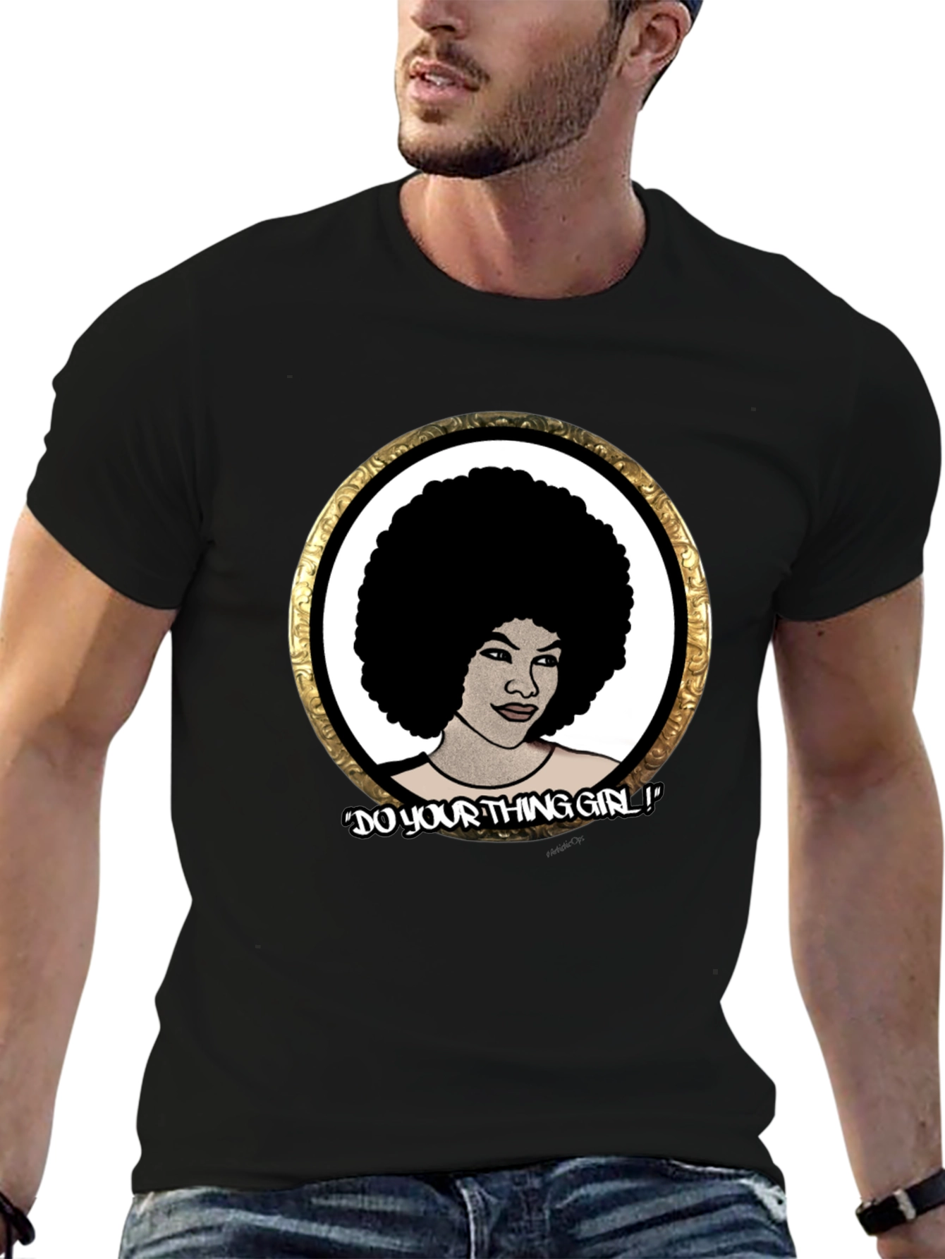 Afro Girl Graphic Tee - Do Your Thing!