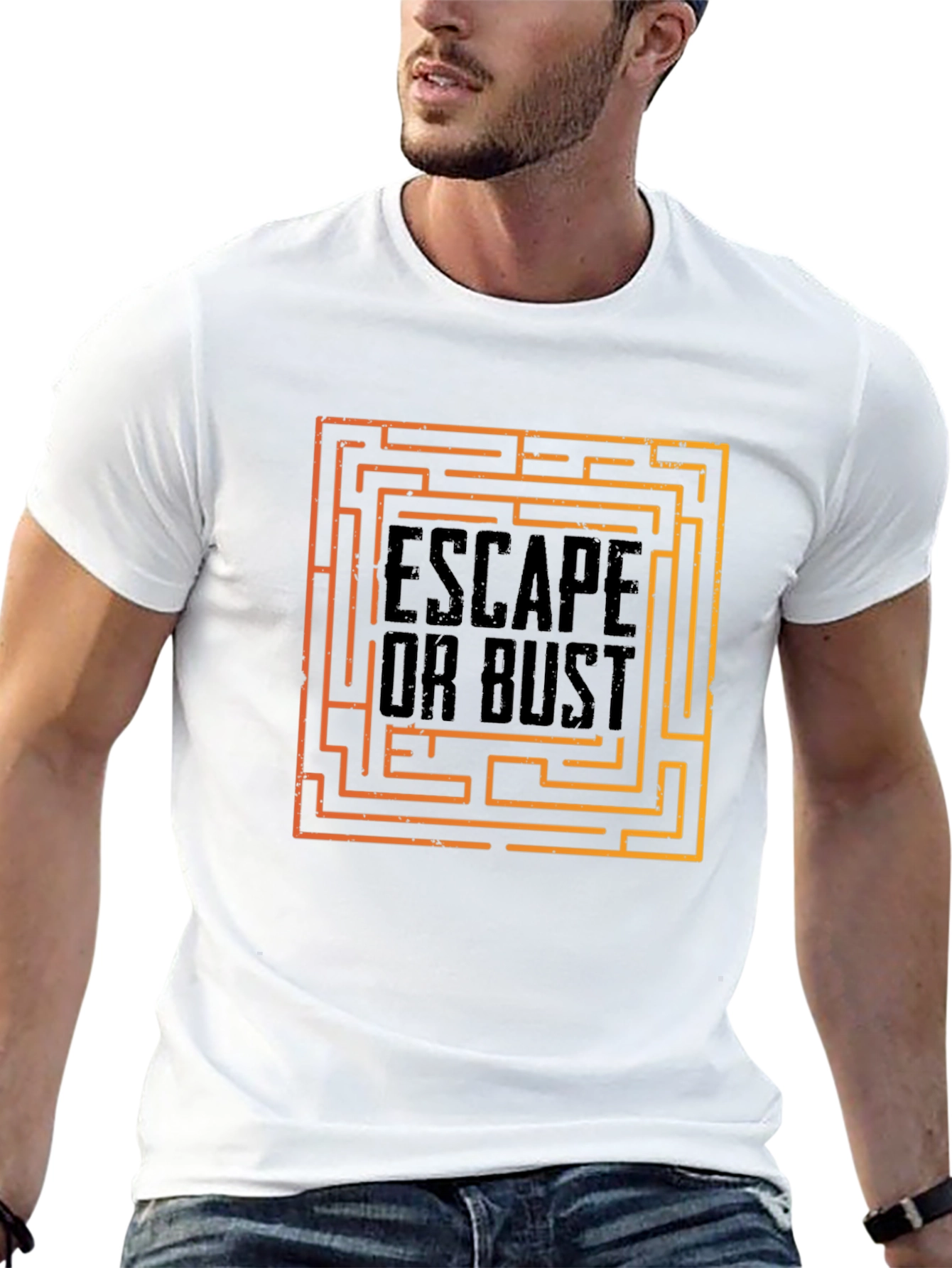 Escape or Bust Maze Graphic Tee