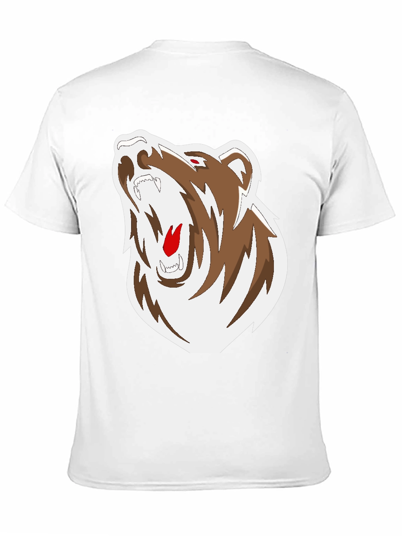 Black T-Shirt with Bear Graphic