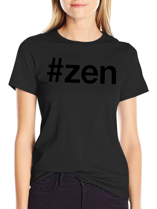 #Zen Graphic Tee - Comfortable Black Cotton T-Shirt