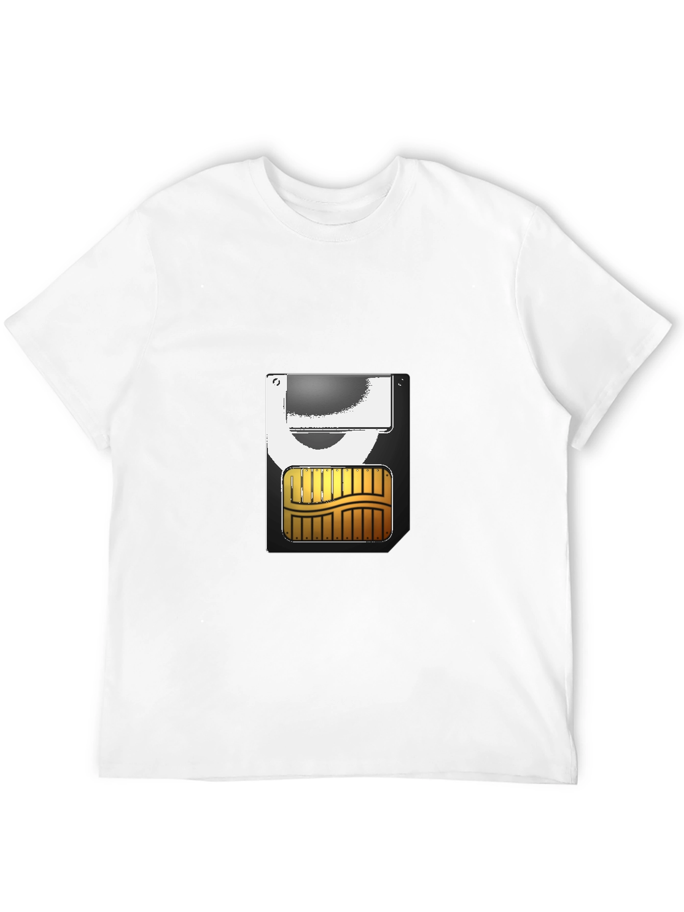 Techie SD Card Graphic Black T-Shirt
