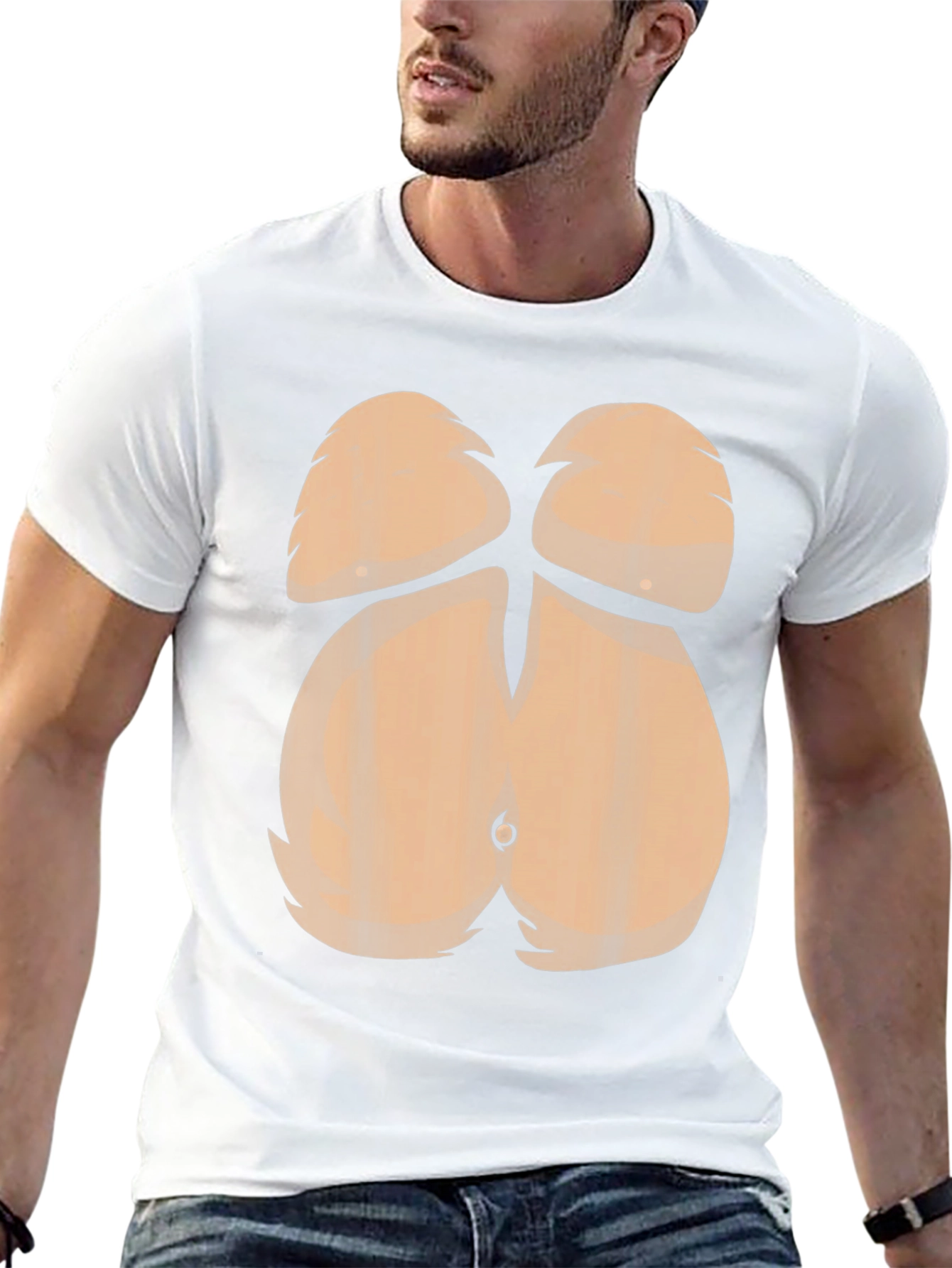 Funny Hairy Belly T-Shirt