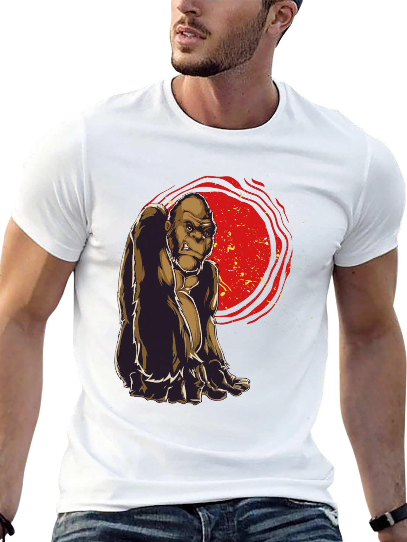 Gorilla Graphic Tee - Cool Ape Design