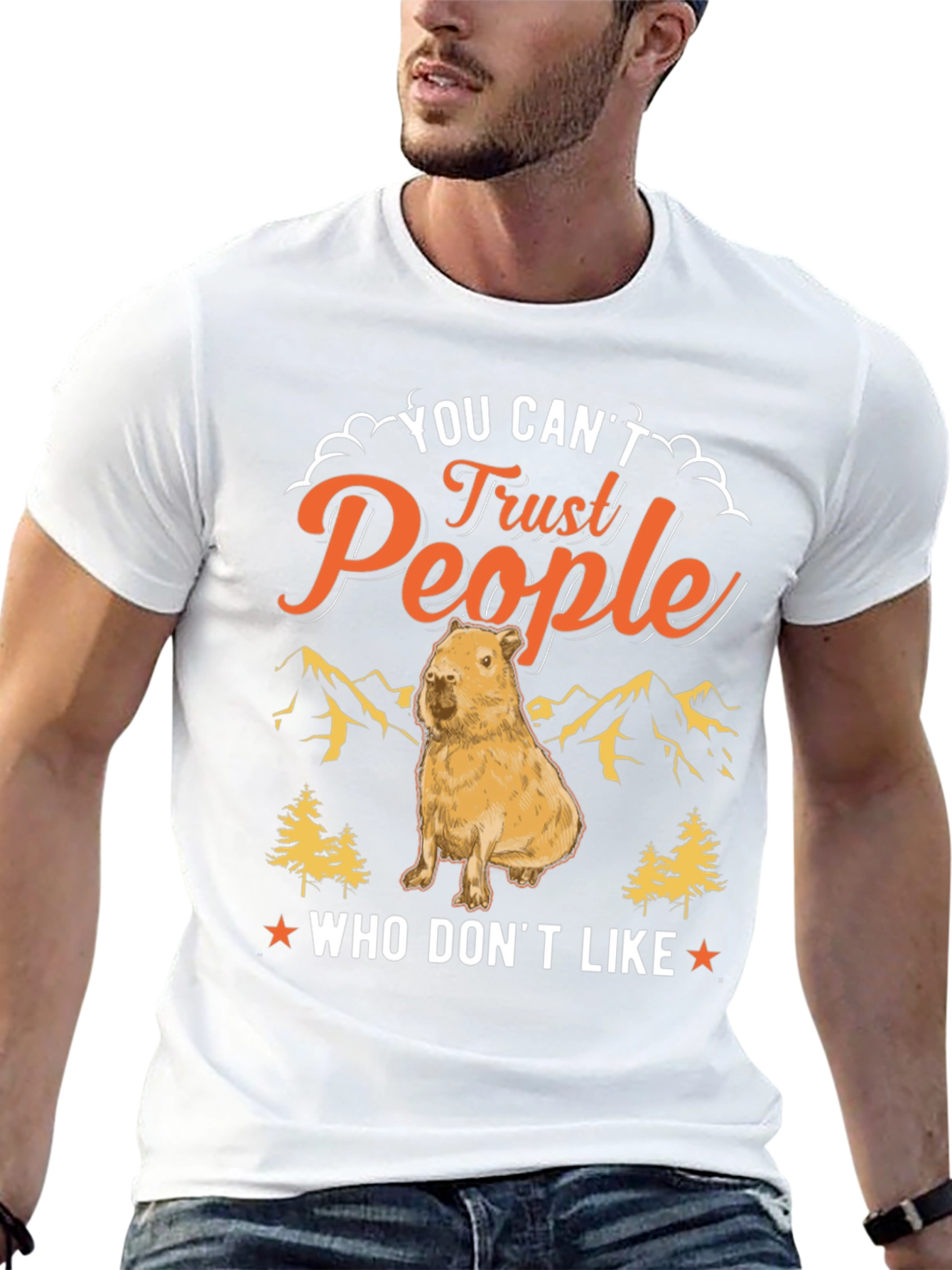 You Cant Trust People Capybara T-Shirt