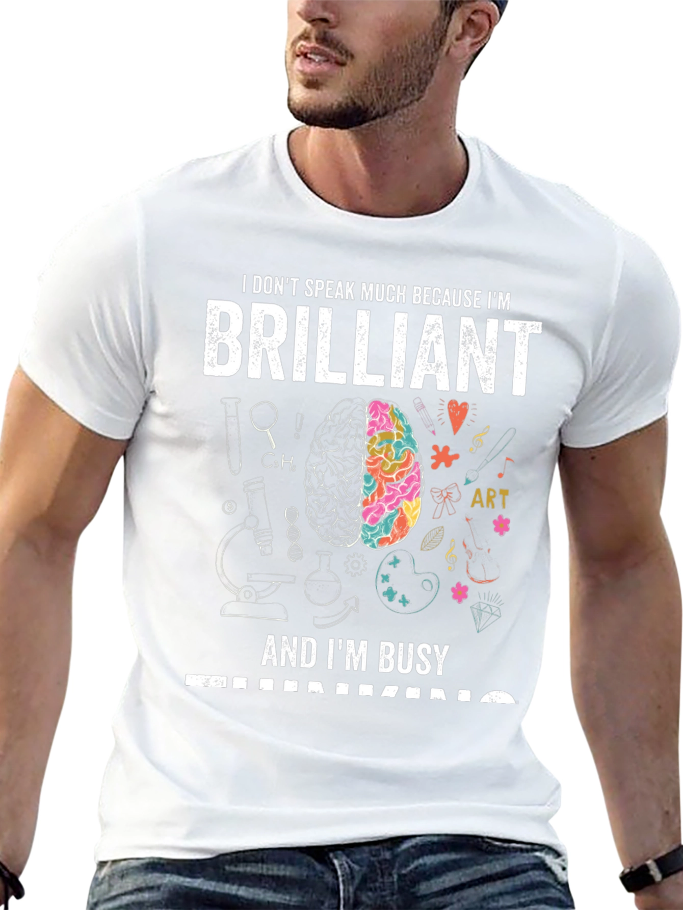 Brilliant and Busy T-Shirt - Smart Gift Idea!