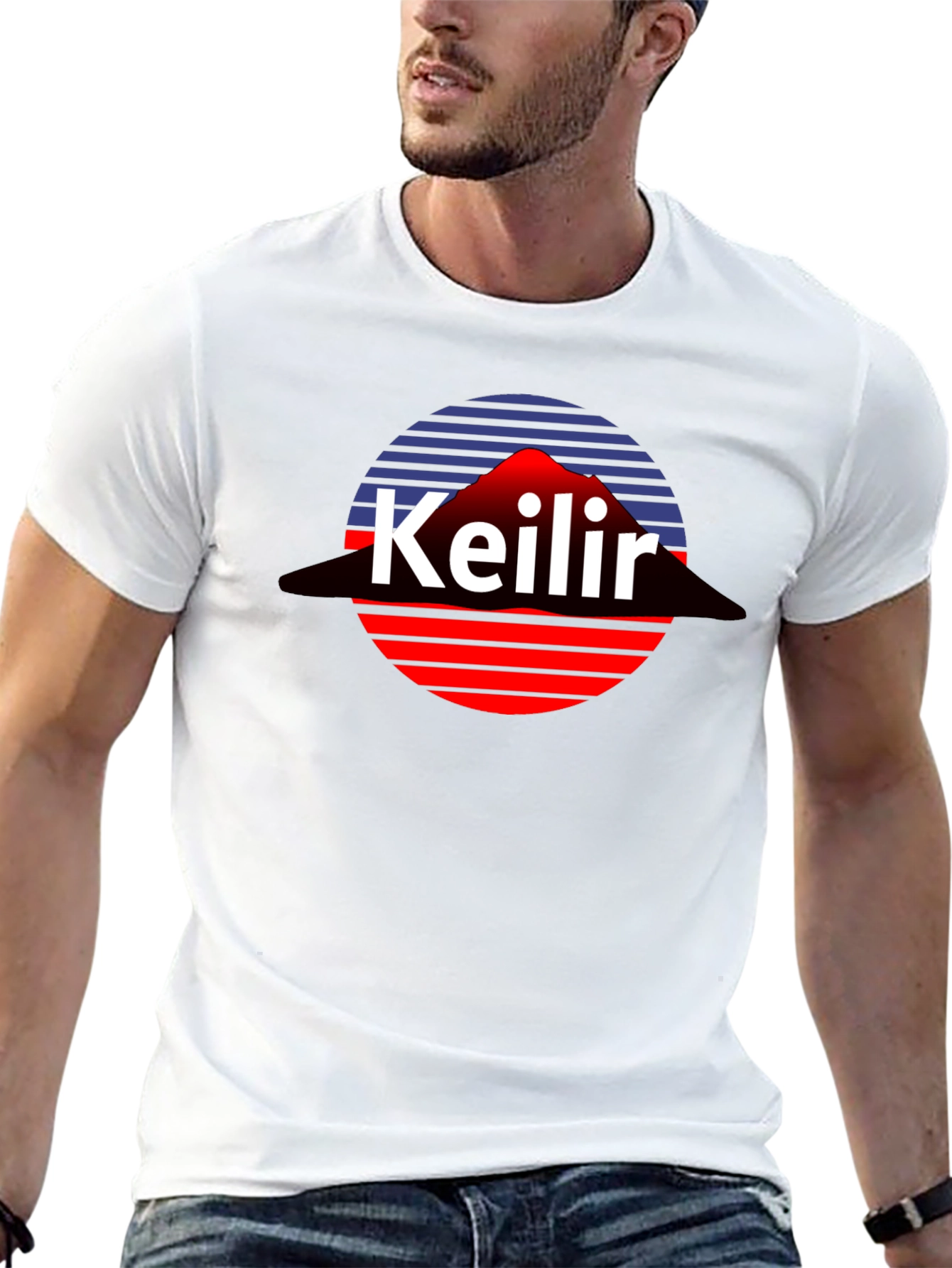 Keilir Retro Tee - Icelandic Mountain Graphic T-Shirt