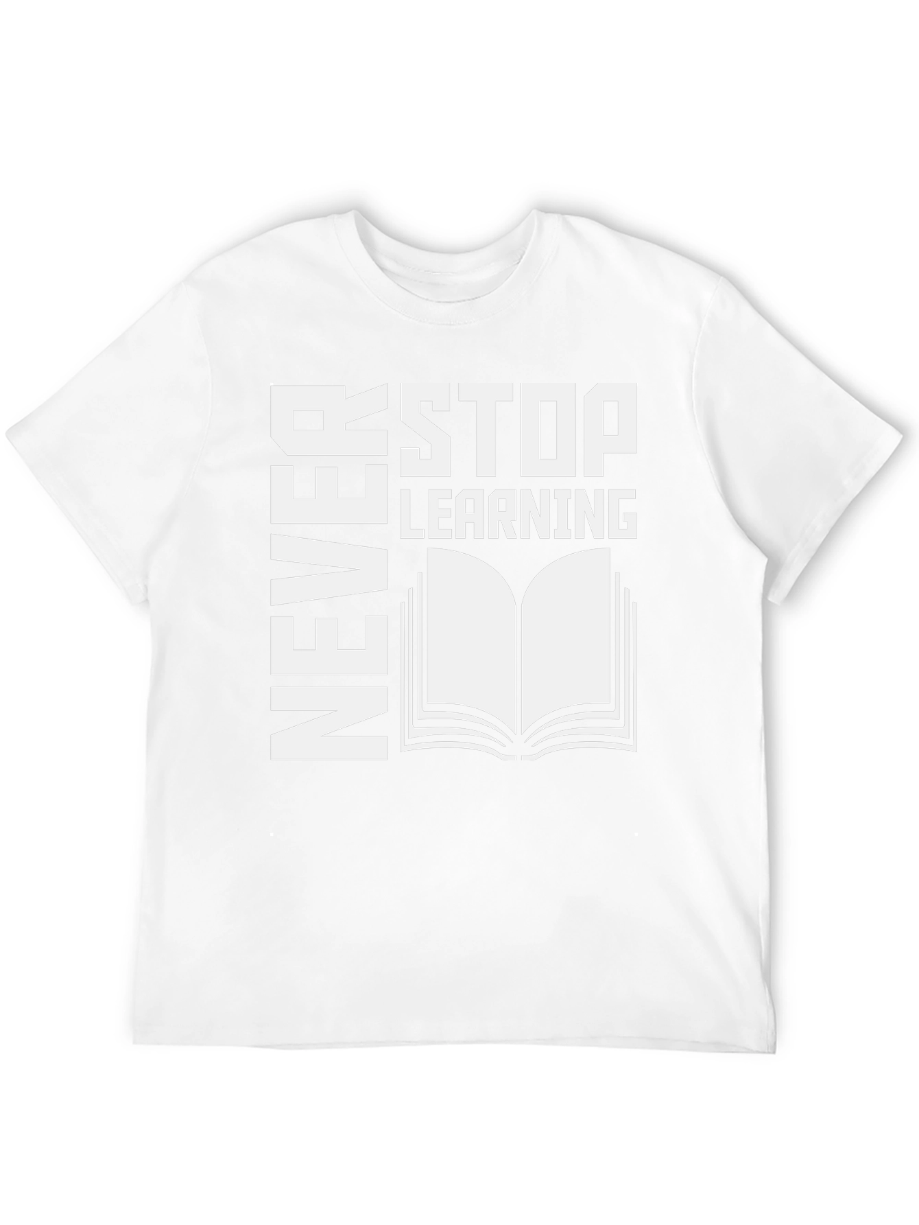 Never Stop Learning T-Shirt Book Graphic Tee