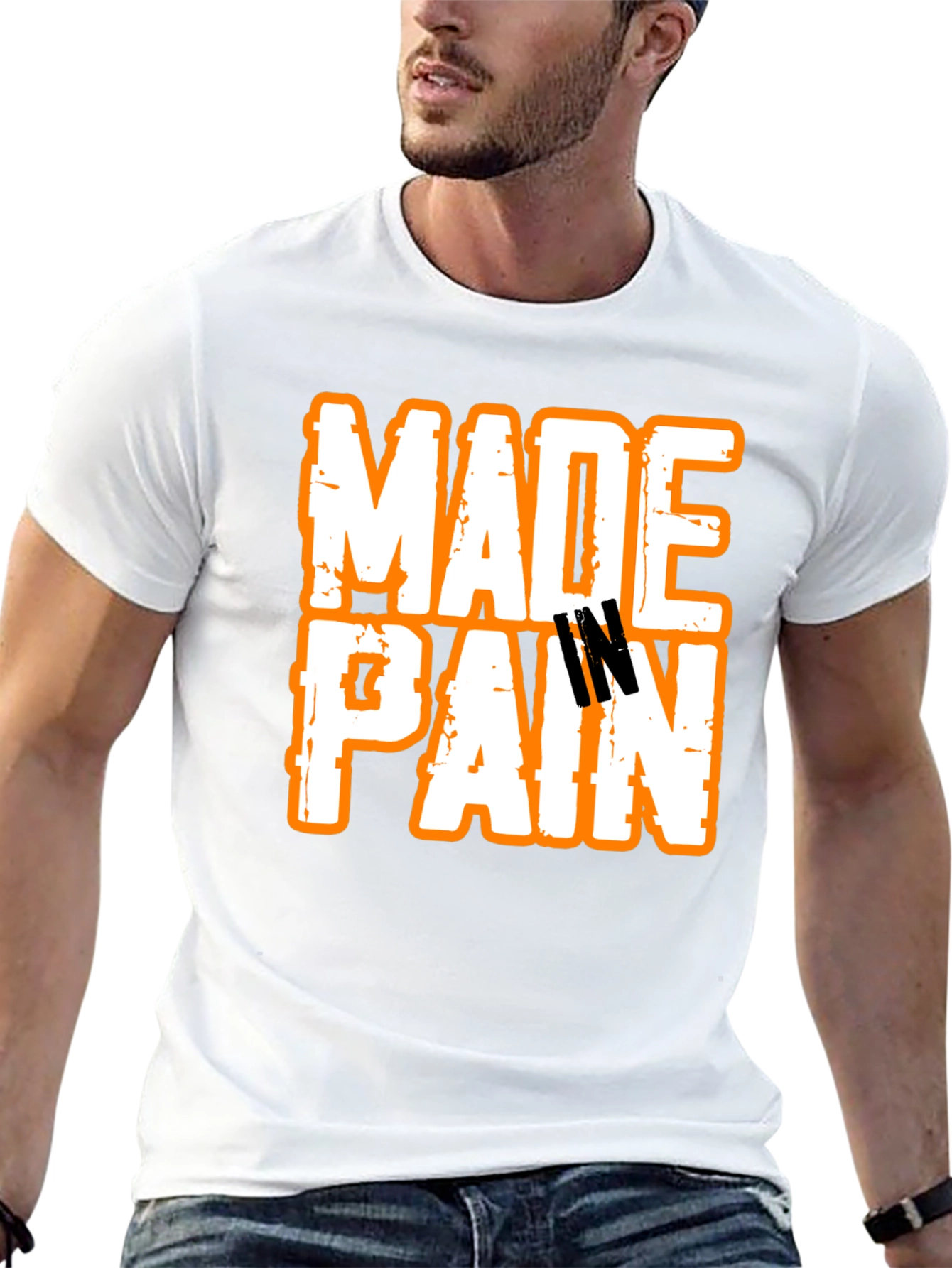 Made In Pain Black Graphic T-Shirt