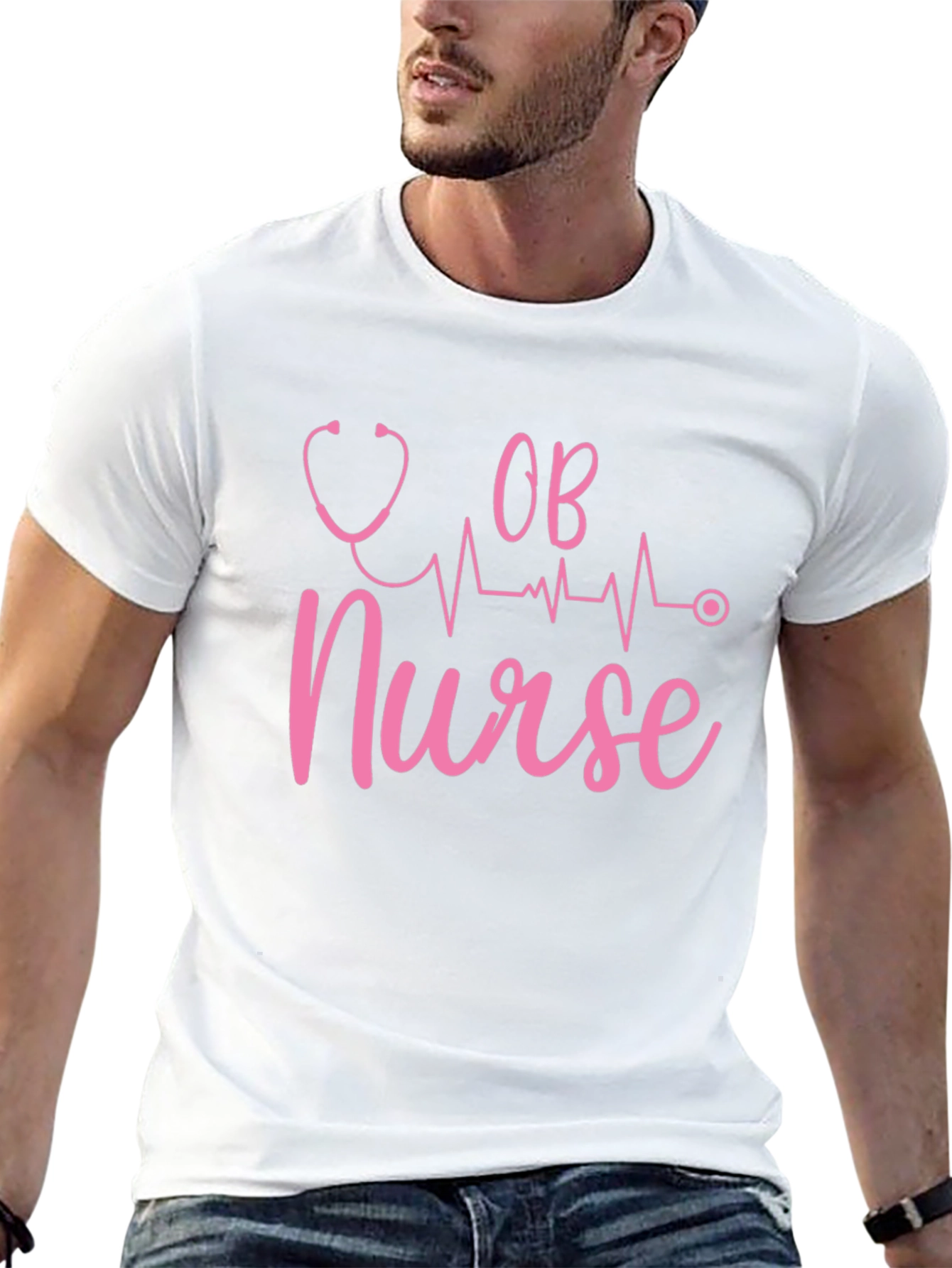 OB Nurse Black T-Shirt