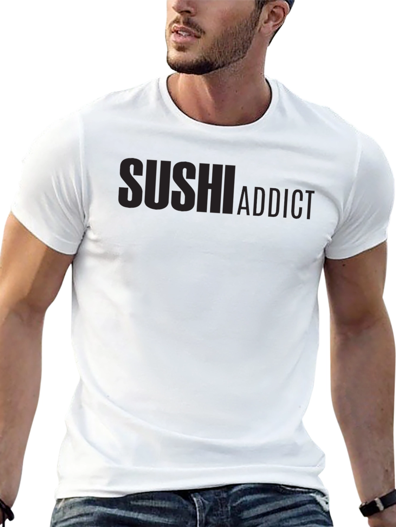 Sushi Addict Black T-Shirt