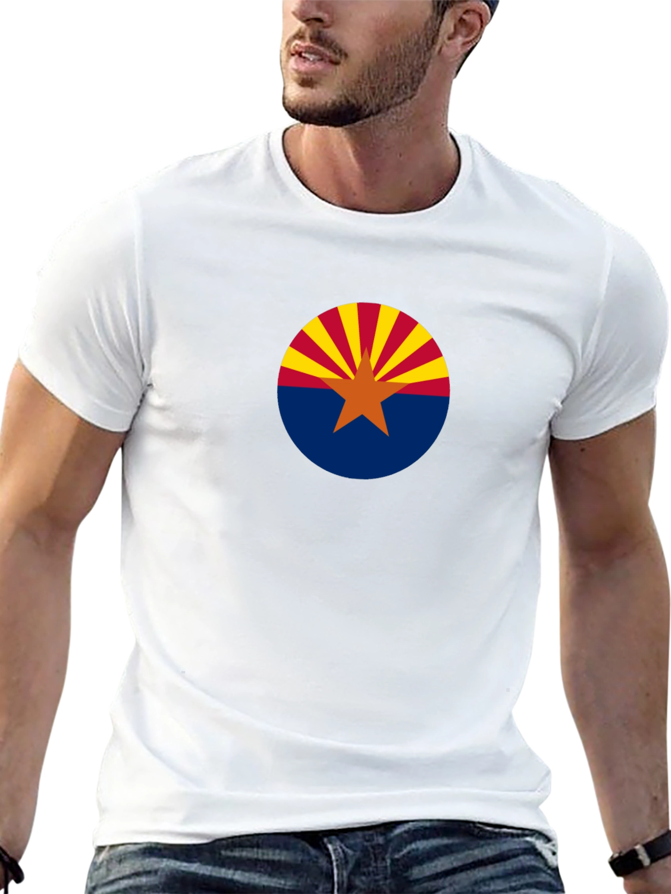 Arizona Flag Graphic Tee - Black