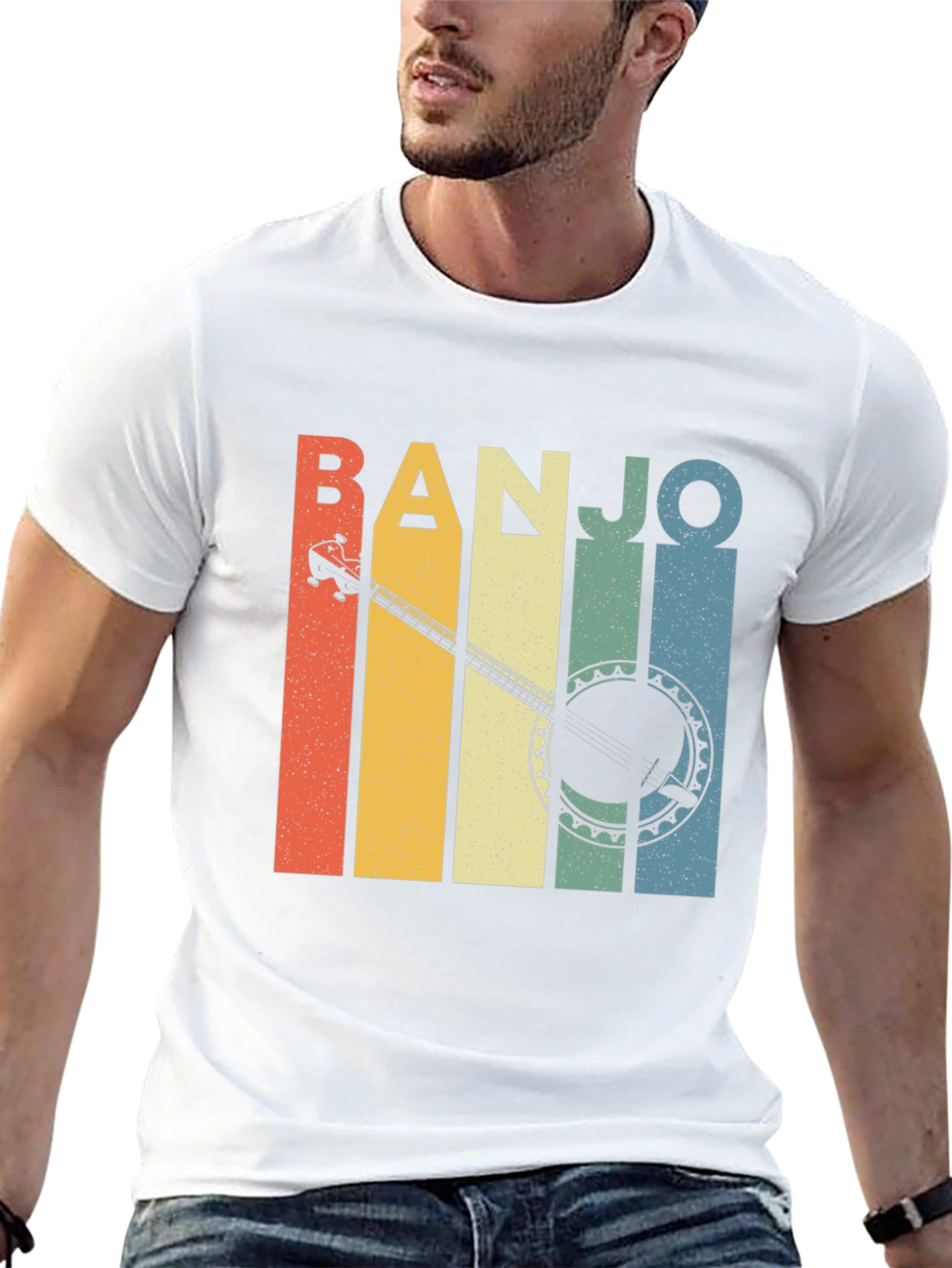 Retro Banjo Music Lover T-Shirt