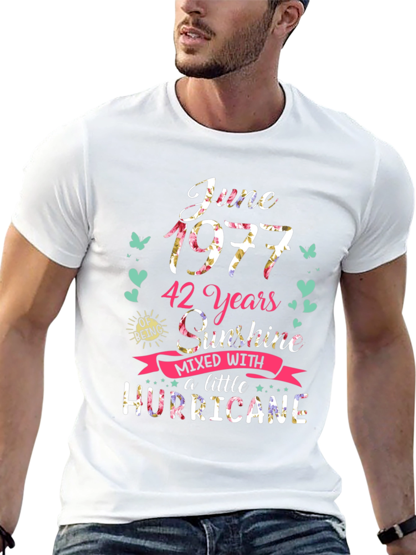 June 1977 42 Years Sunshine Hurricane T-Shirt