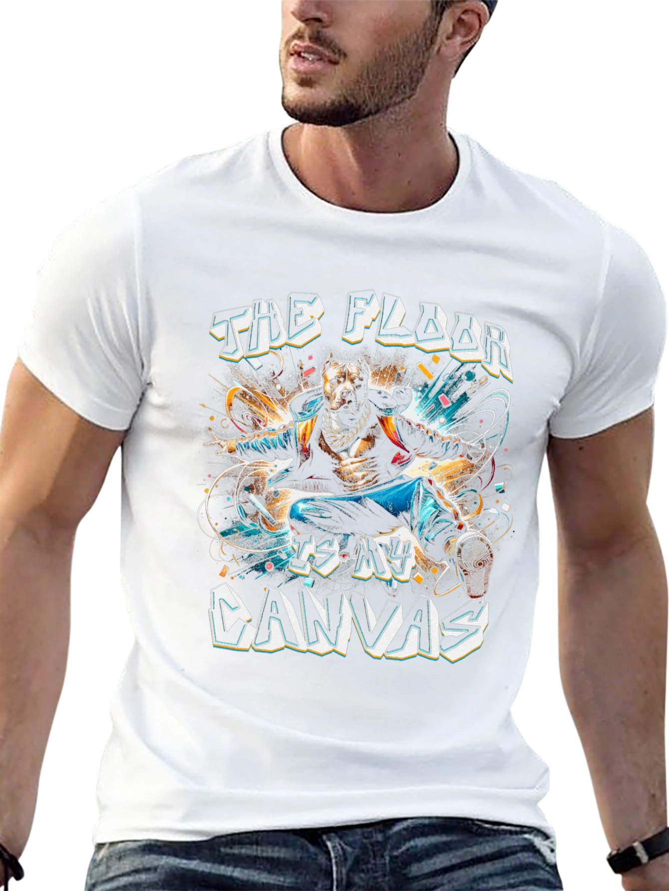The Floor Is My Canvas Graphic Tee