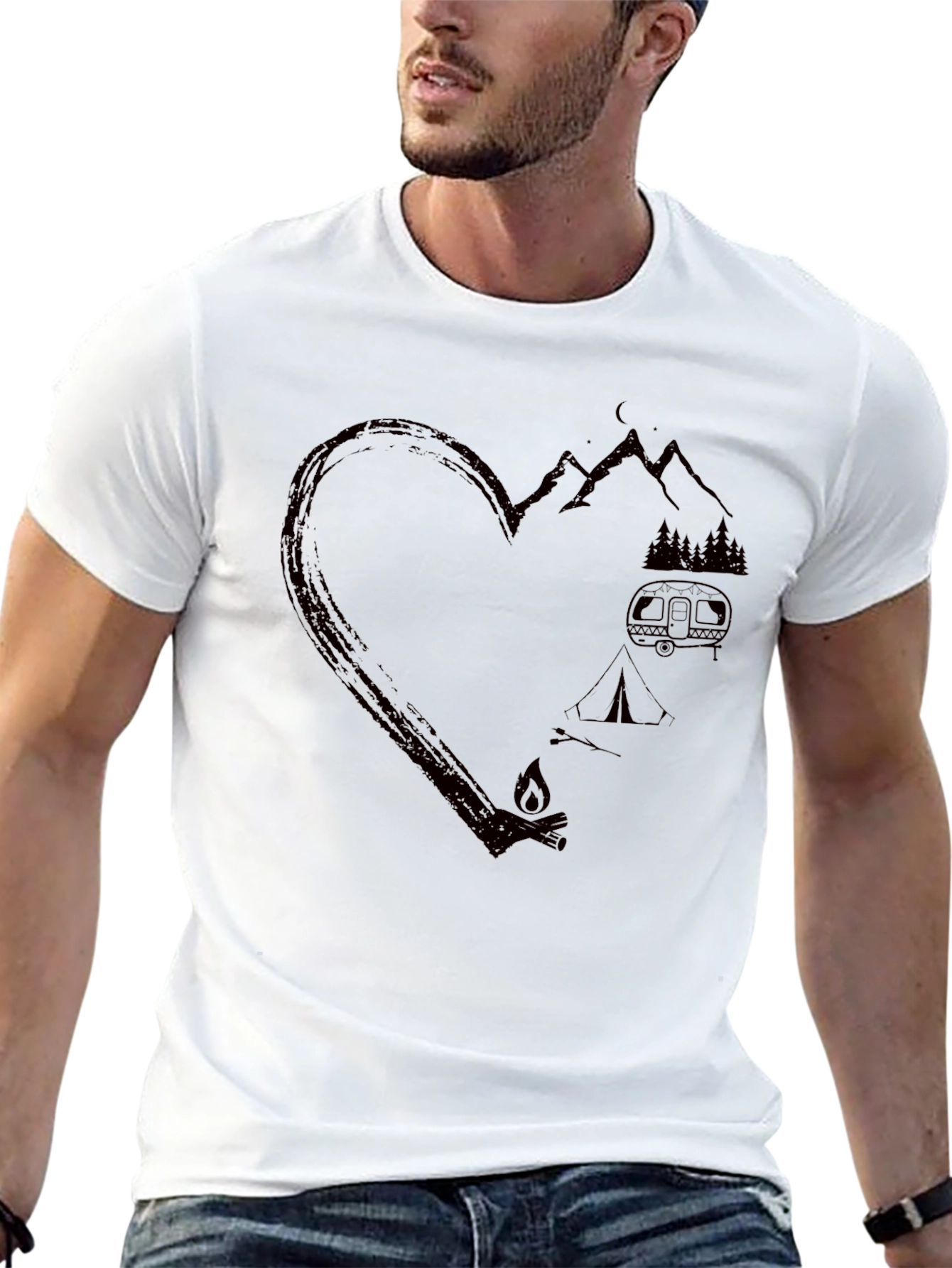 Camping Heart T-Shirt