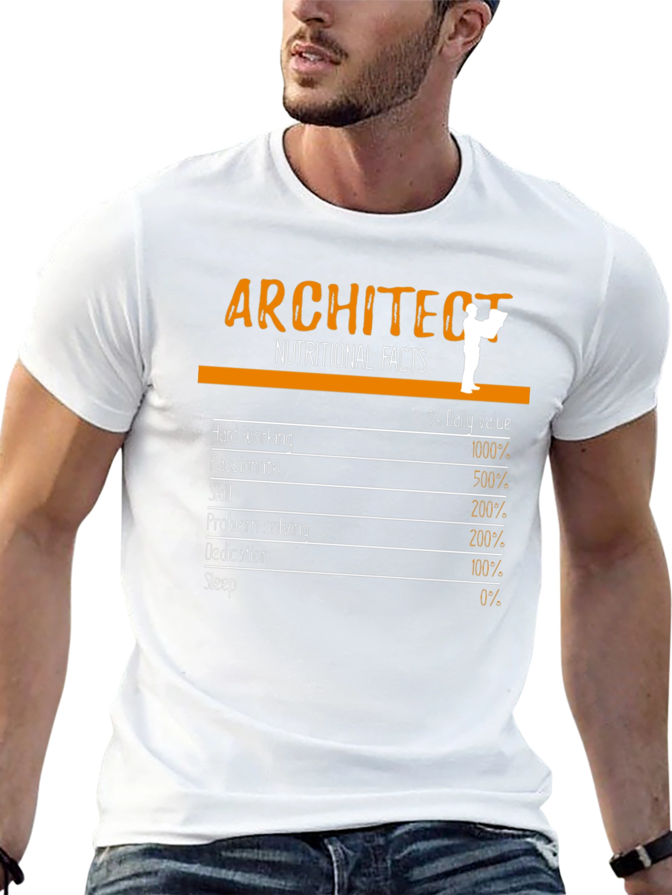 Architect Nutritional Facts Black T-Shirt