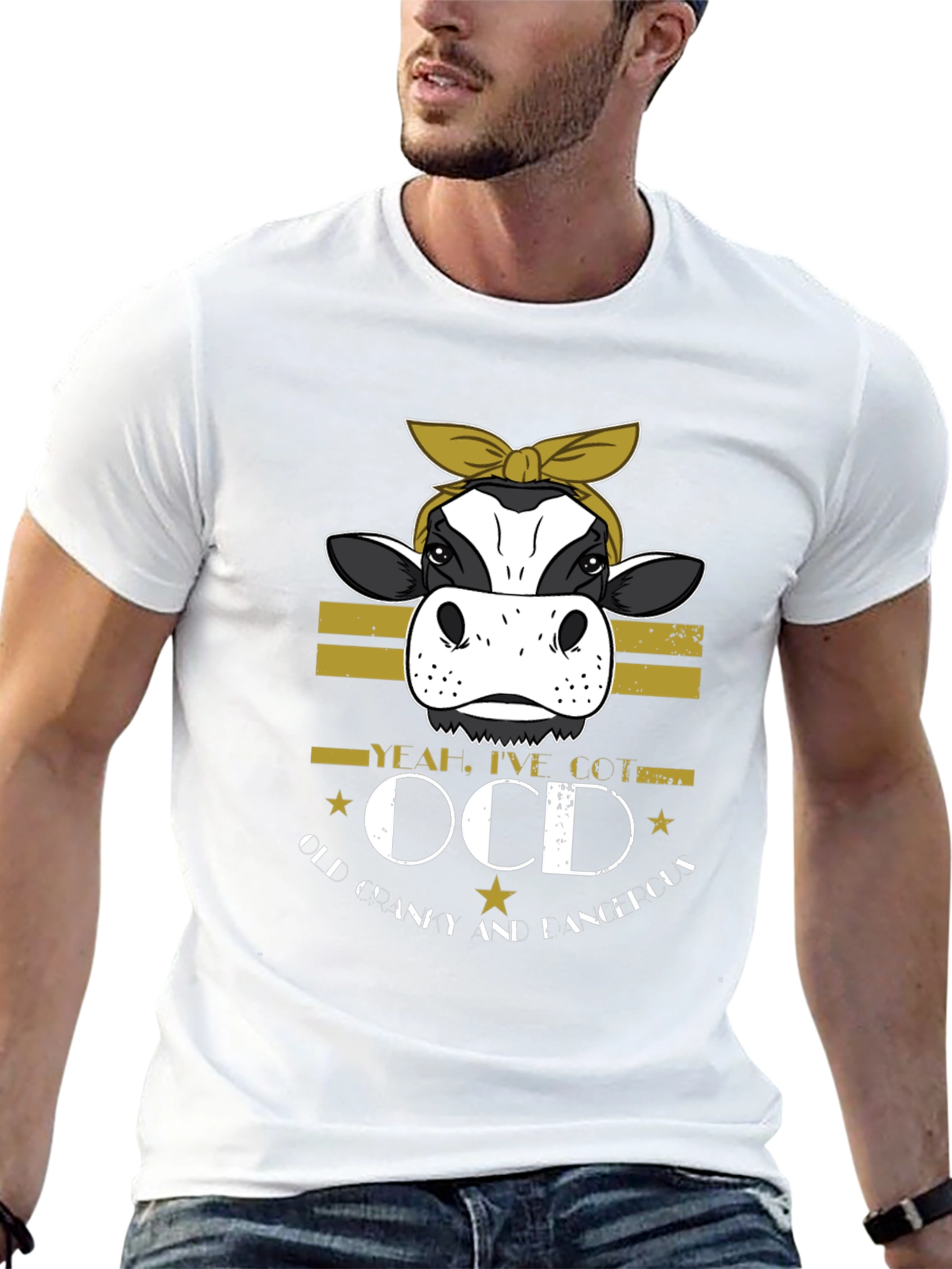 OCD Cow T-Shirt - Old Cranky and Dangerous