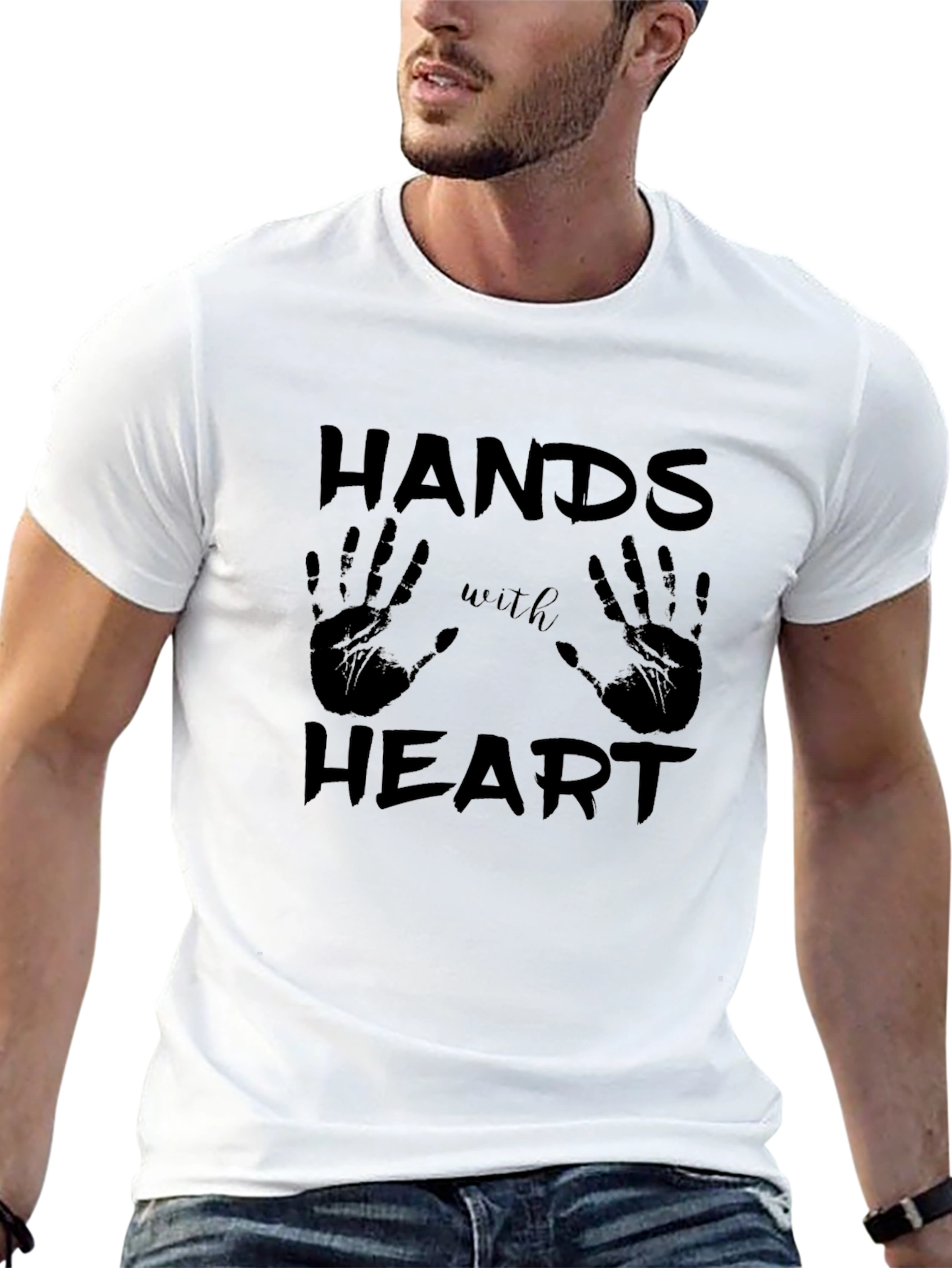 Hands with Heart Graphic T-Shirt