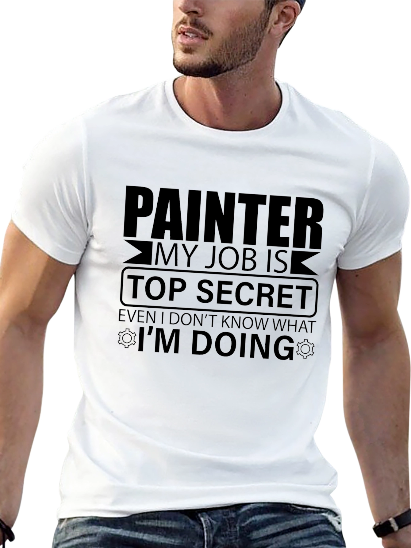Painter Top Secret Job Graphic T-Shirt