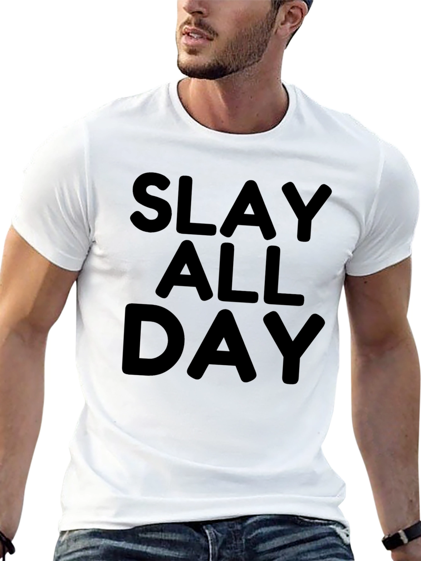 Slay All Day Black Graphic Tee