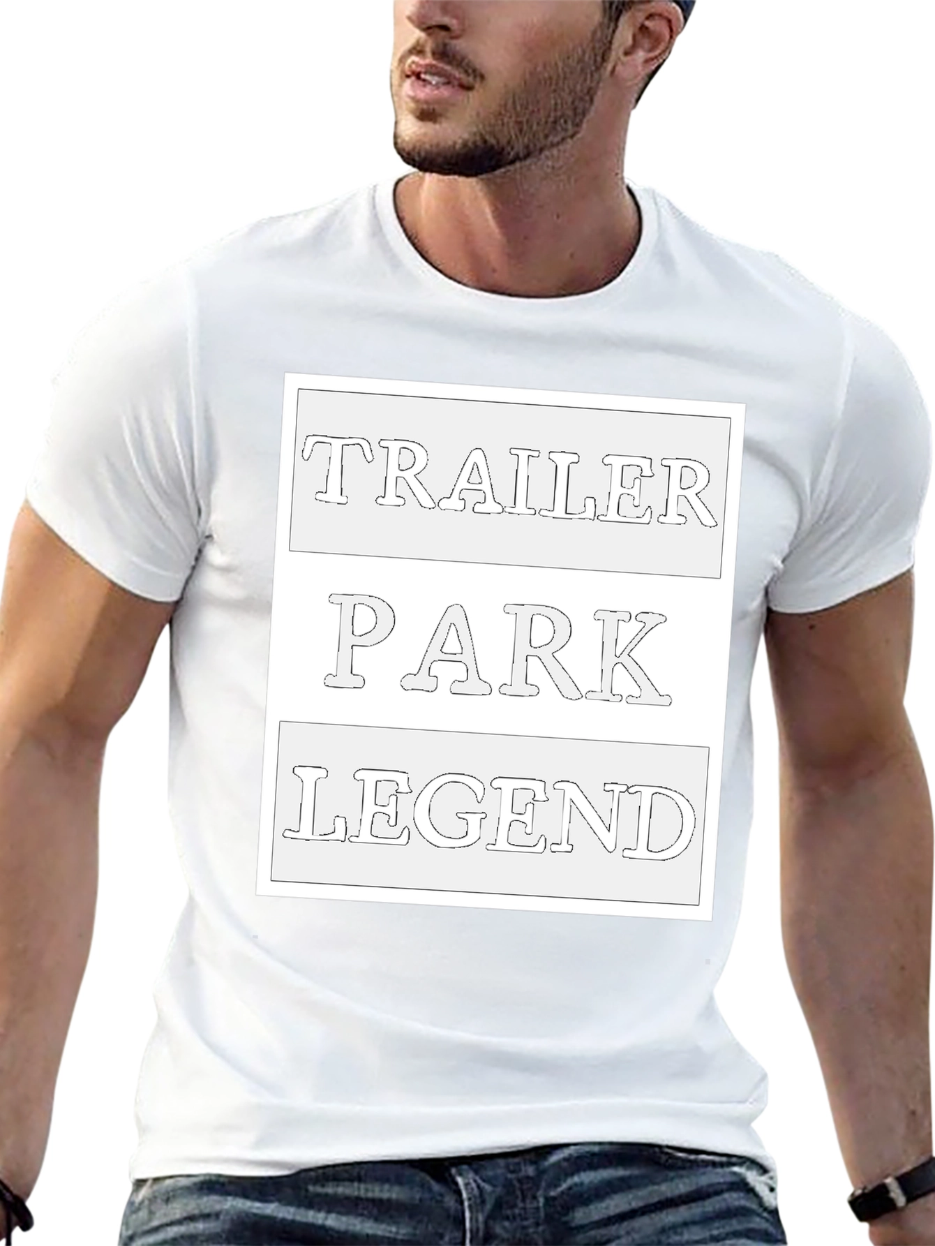 Trailer Park Legend Black Graphic Tee
