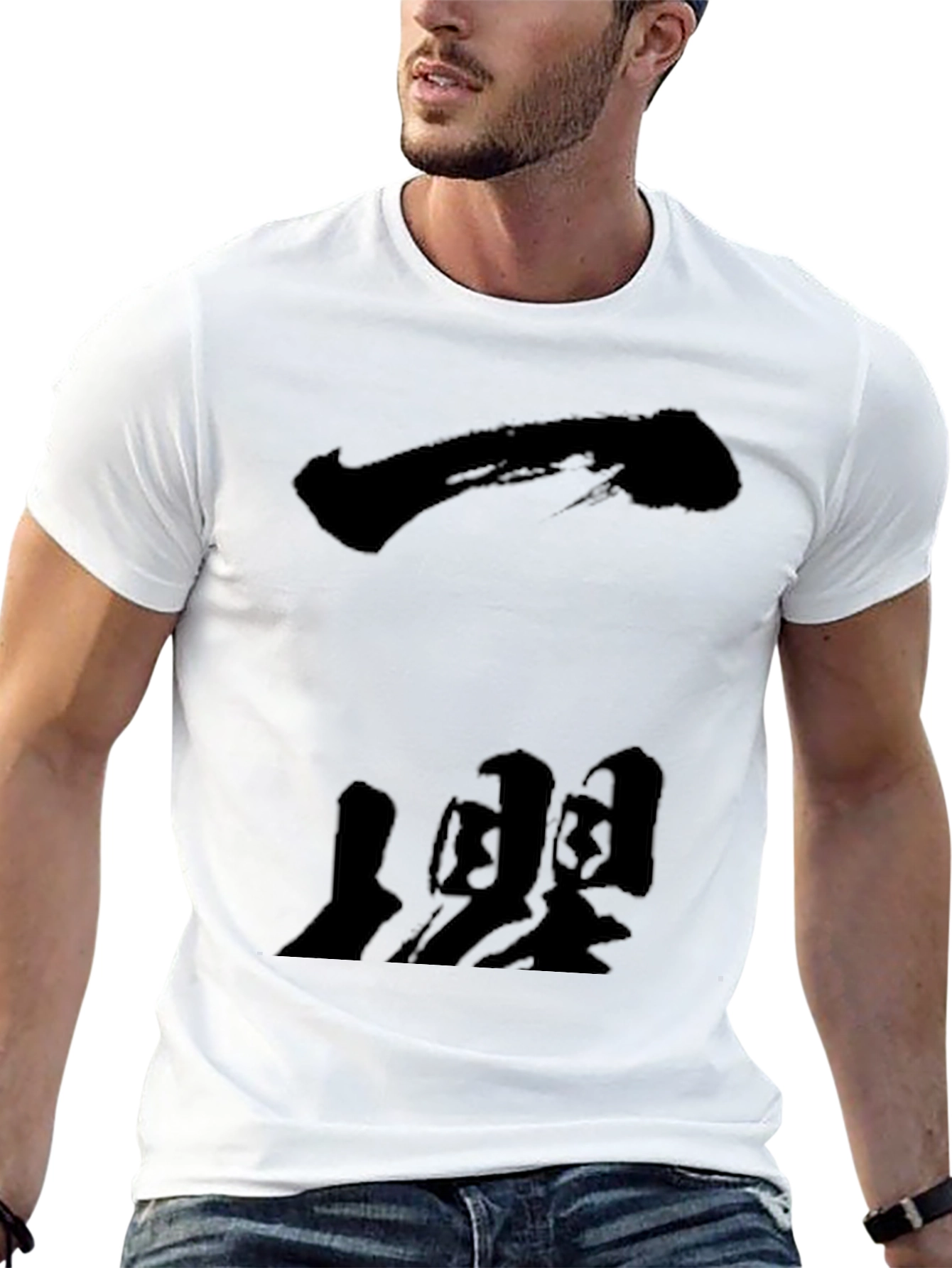 Abstract Black Graphic T-Shirt