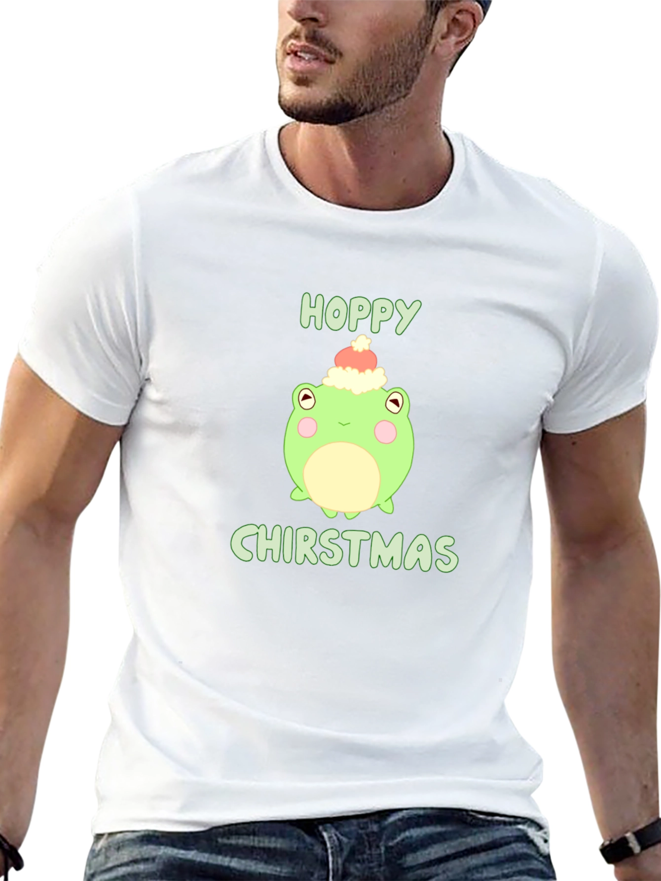 Hoppy Christmas Frog Tee