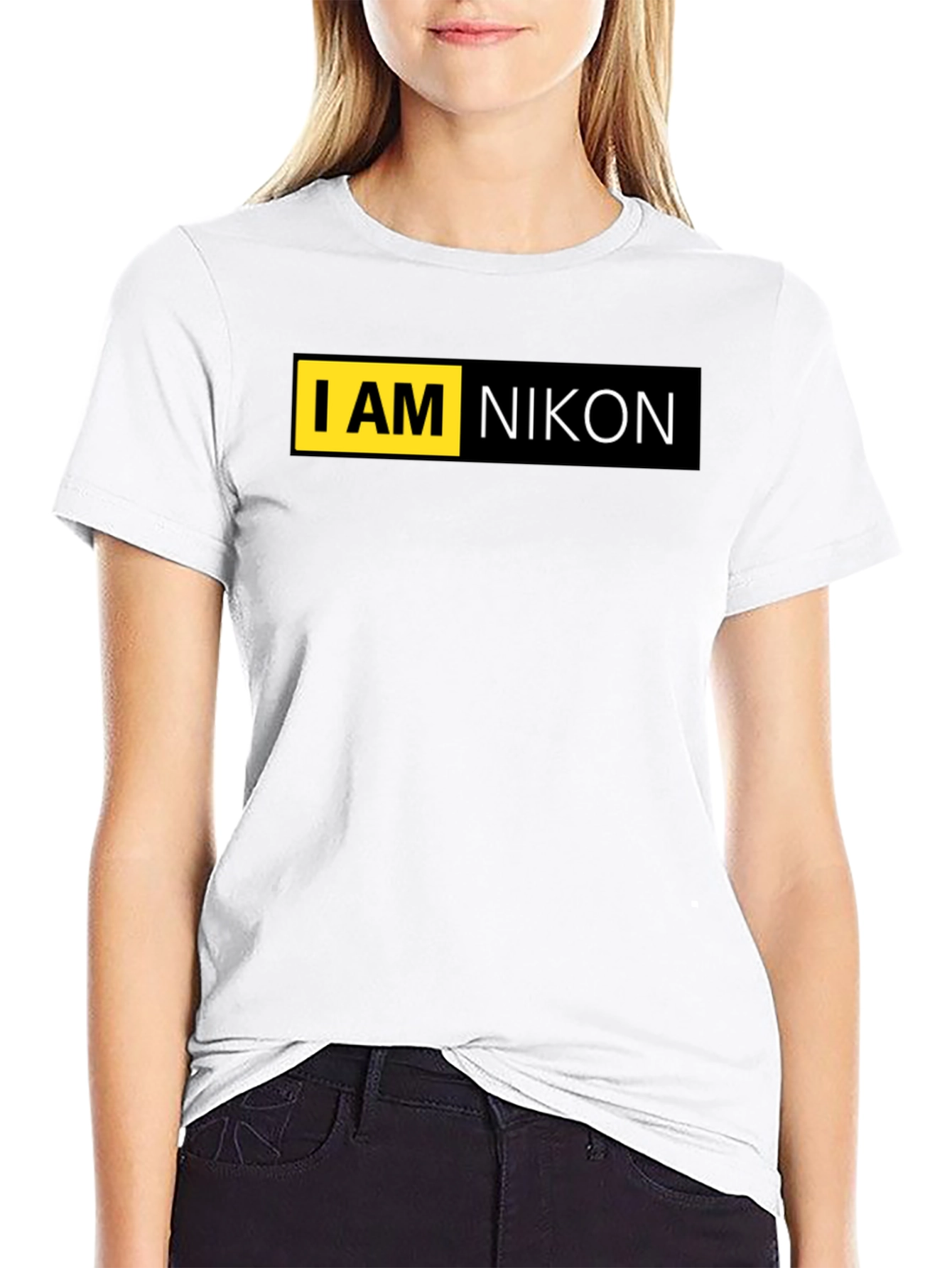 I AM NIKON Black Graphic T-Shirt