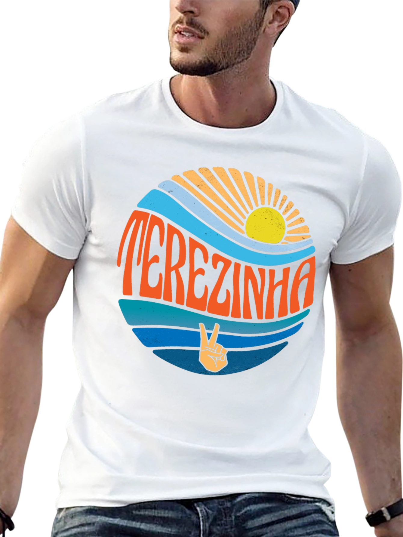 Retro TEREZINHA Graphic Tee - Peace Love and Sunshine!