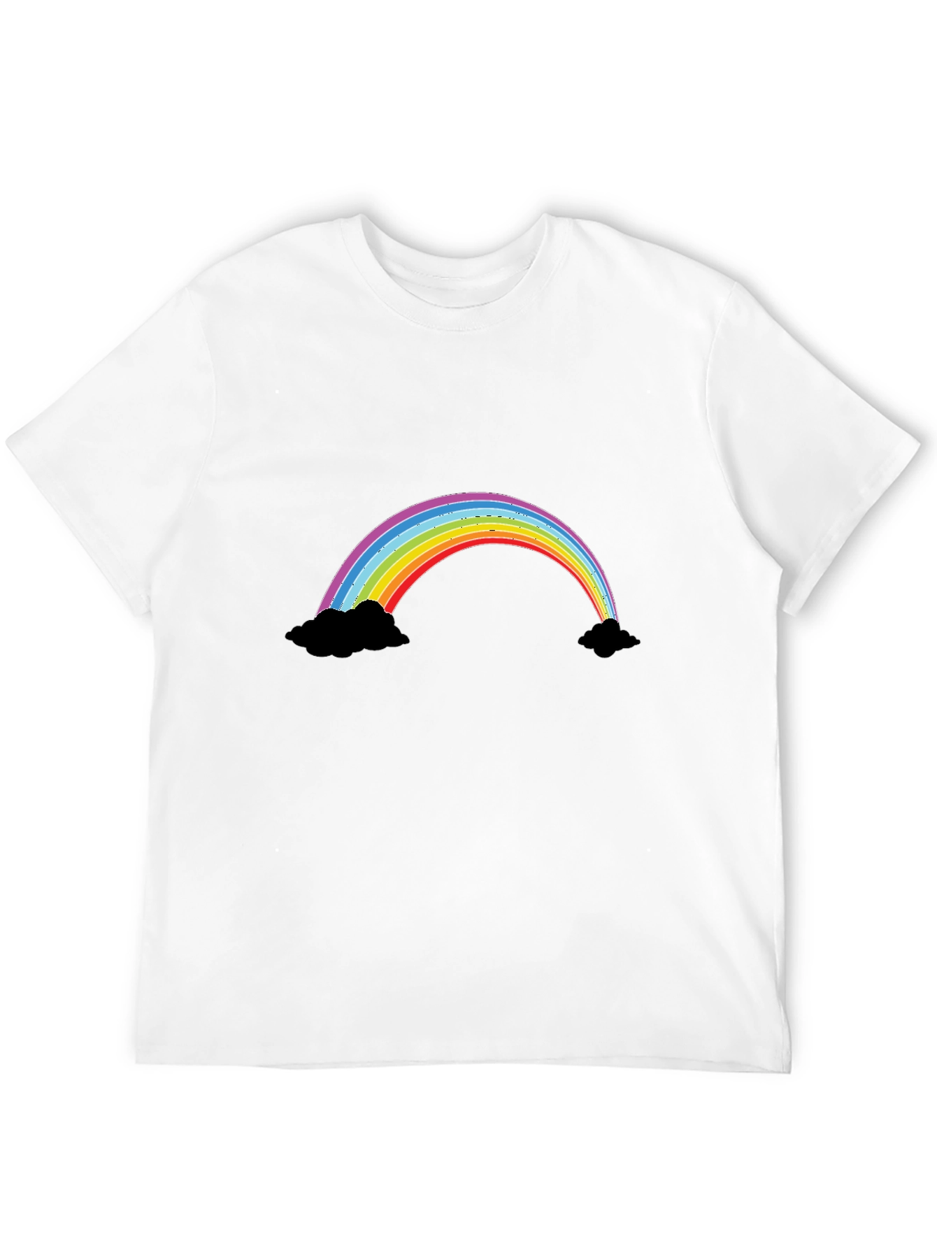 Rainbow Graphic Black T-Shirt