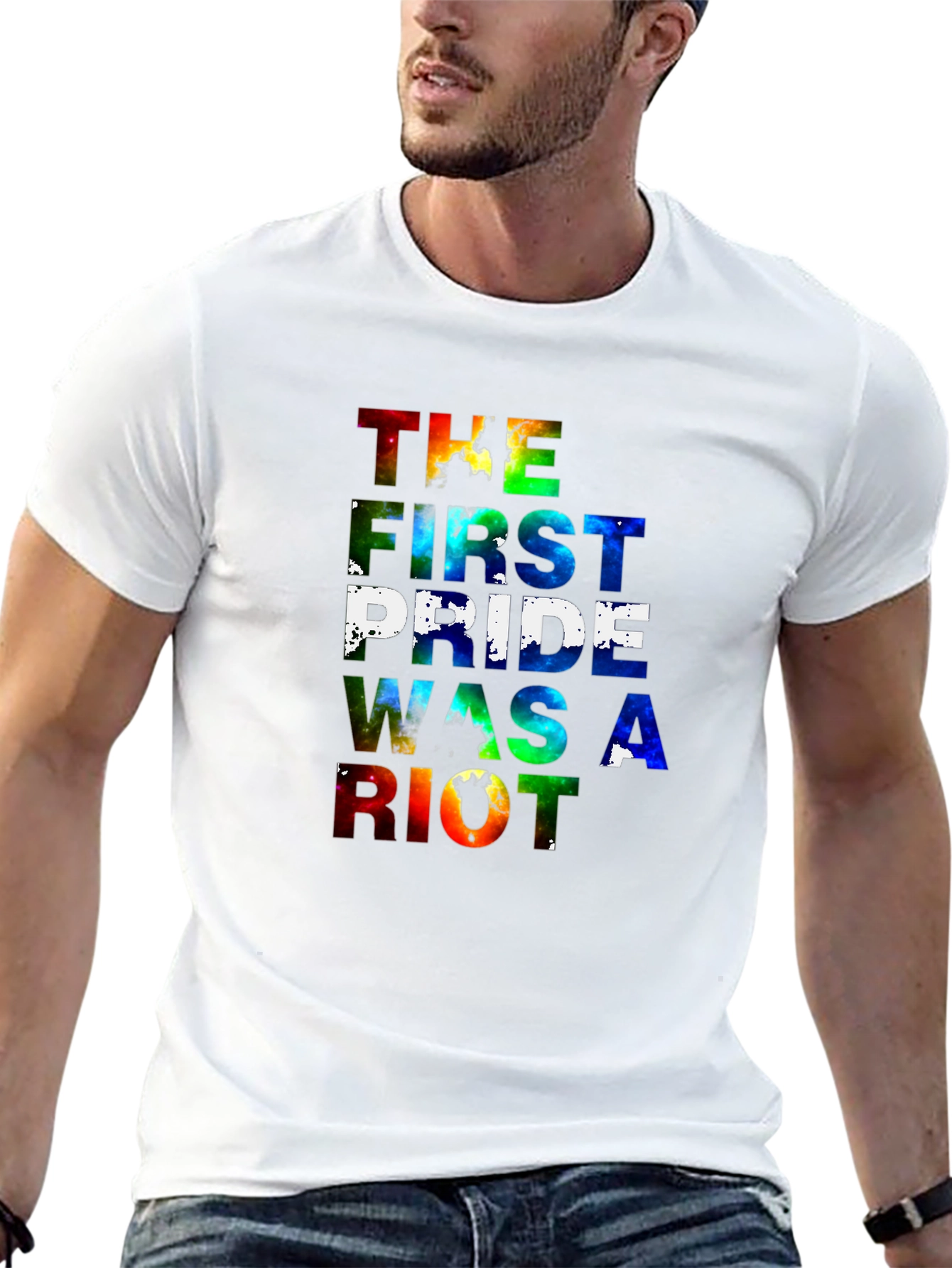 Pride Was A Riot Tee - Rainbow Graphic T-Shirt