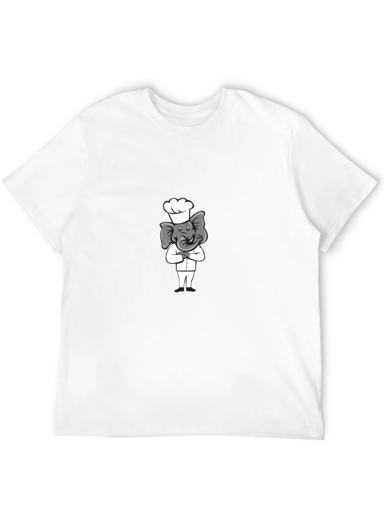 Chef Elephant T-Shirt - Cute Cartoon Design