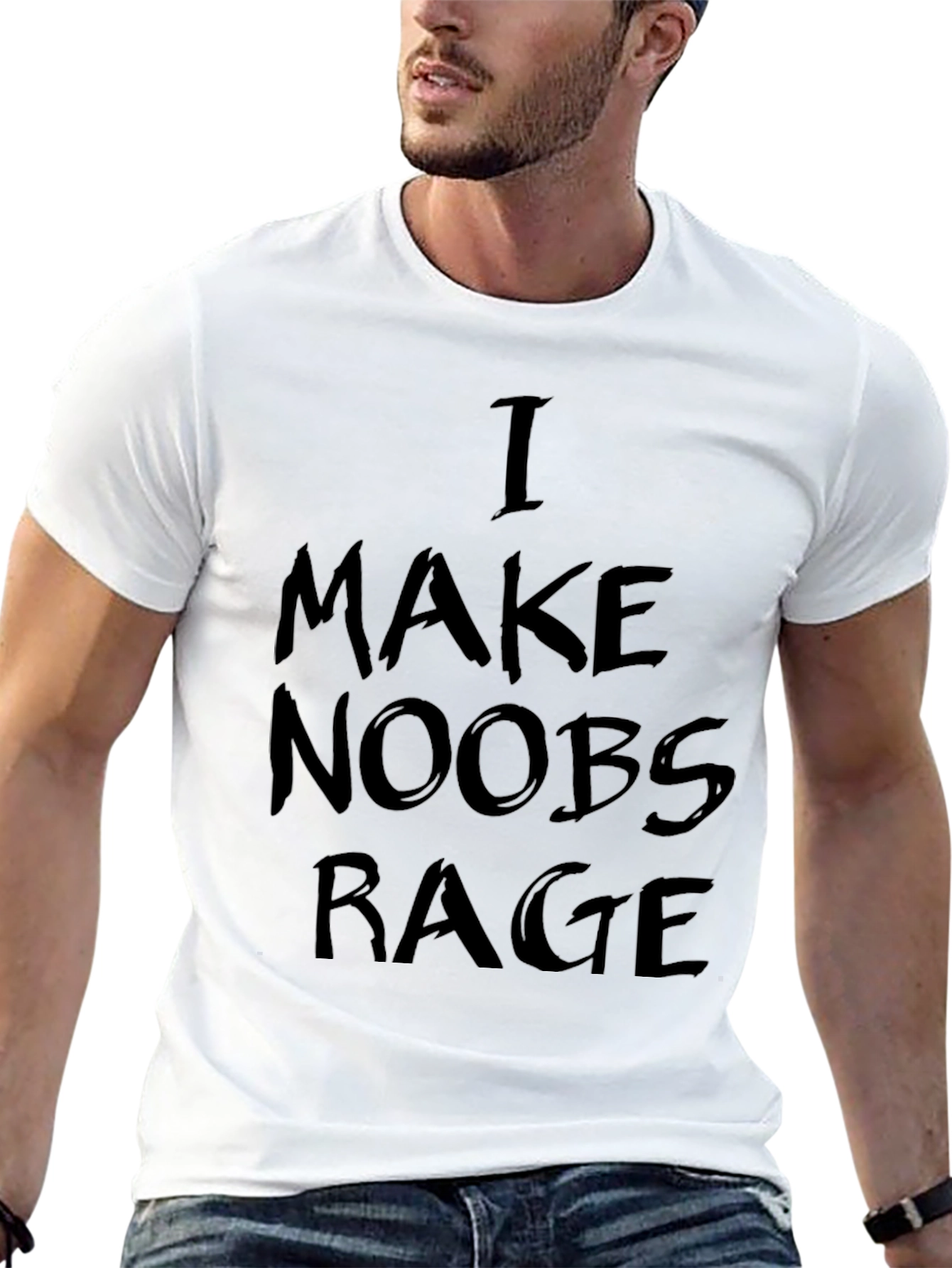 I Make Noobs Rage Black T-Shirt