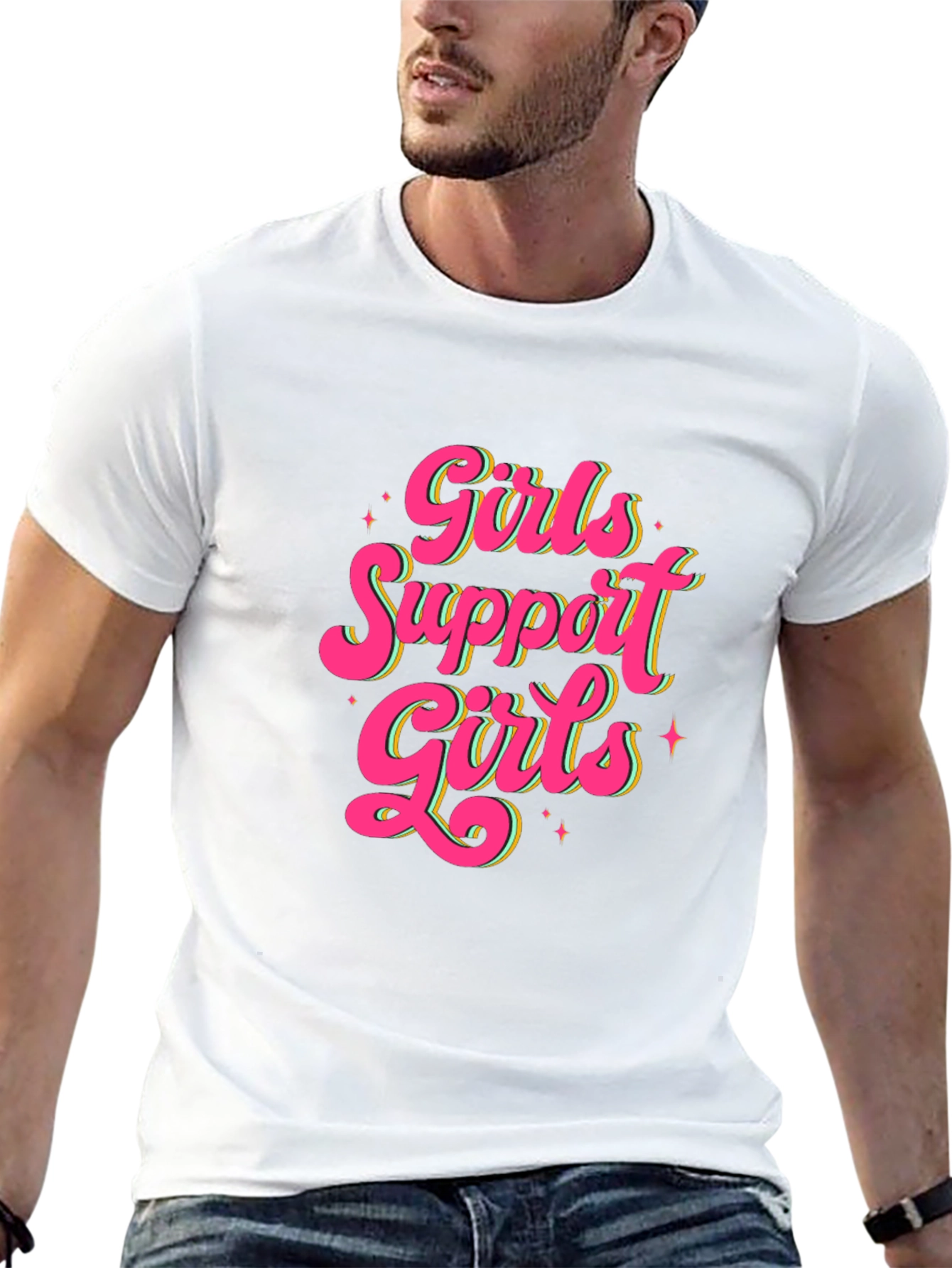 Girls Support Girls Graphic T-Shirt
