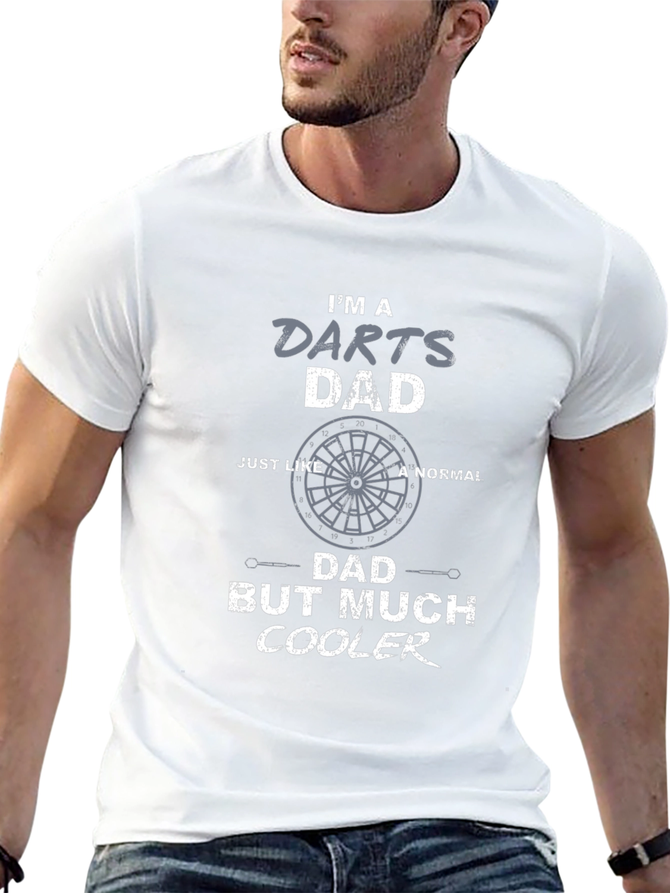 Dart Dad T-Shirt - Cool Fathers Day Gift
