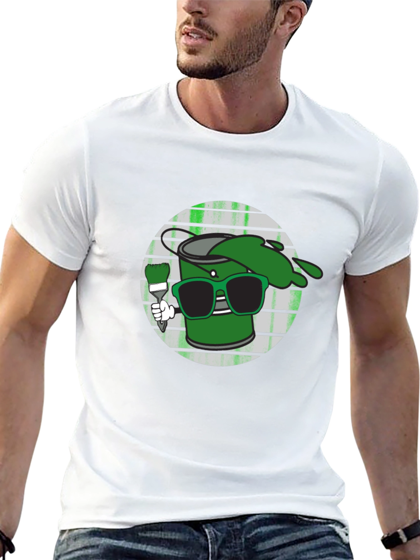 Cool Green Paint T-Shirt