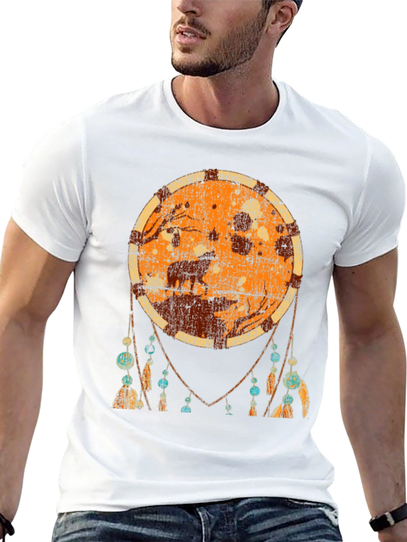 Wolf Dreamcatcher Graphic Tee