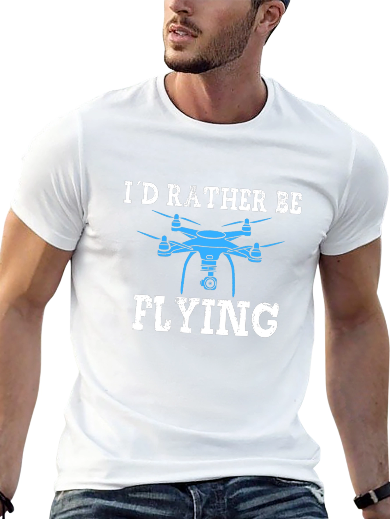 Id Rather Be Flying Drone T-Shirt