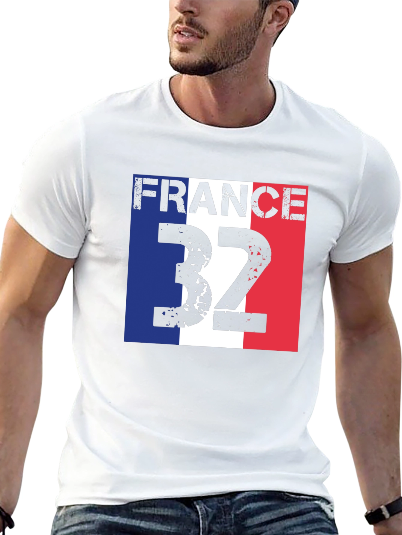 France 32 T-Shirt - Black Tee