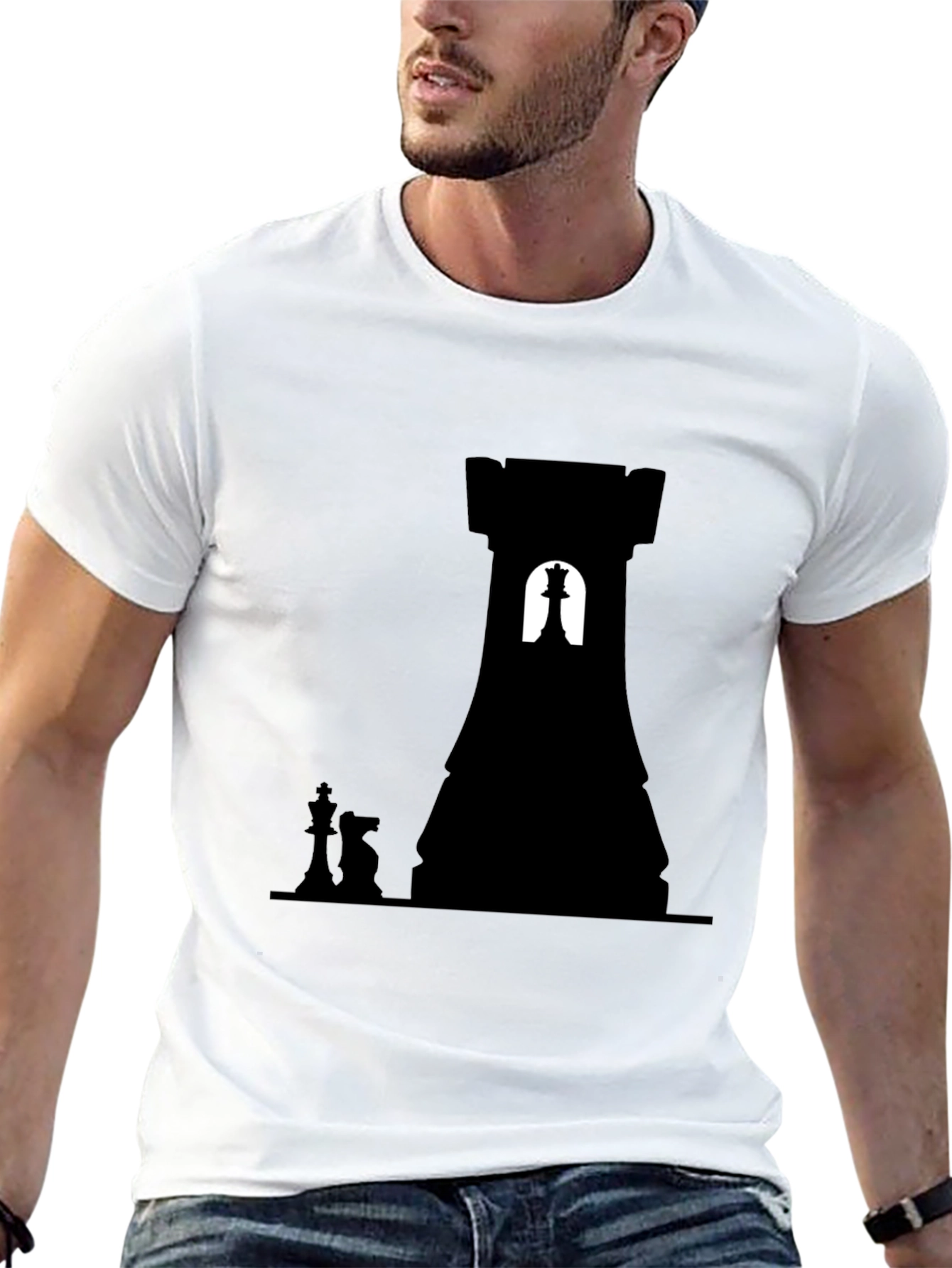 Chess Rook Queen King Tee - Strategic Style