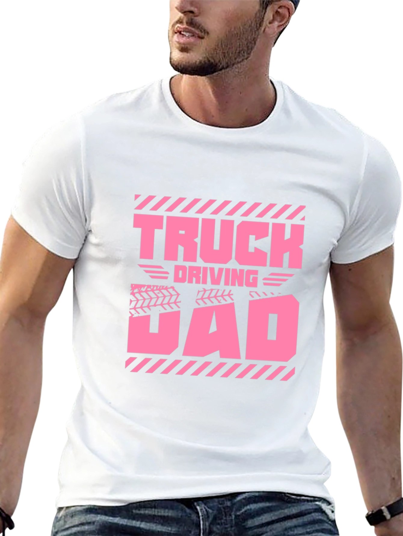Truck Driving Dad Graphic T-Shirt