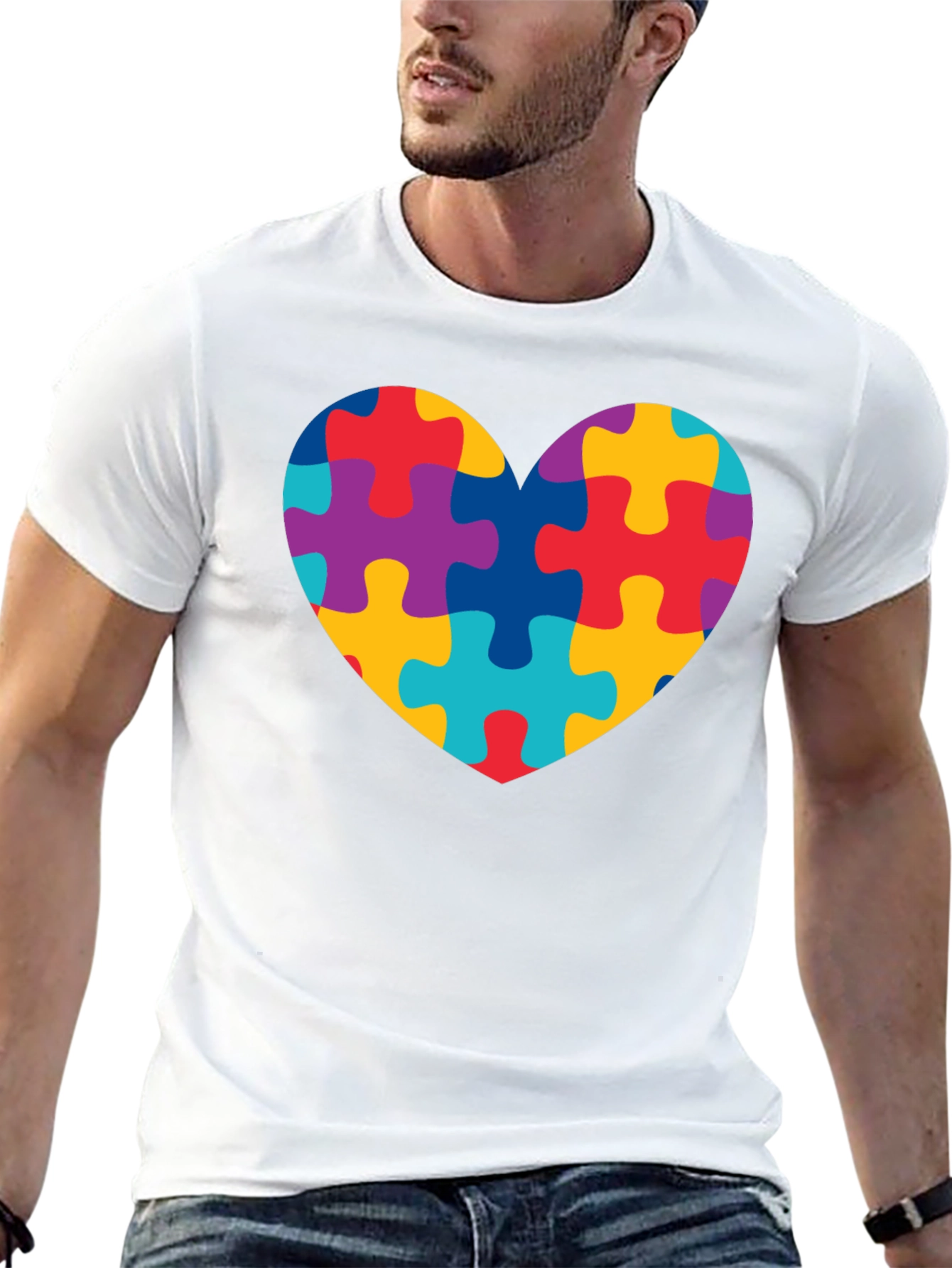 Autism Awareness Puzzle Heart T-Shirt
