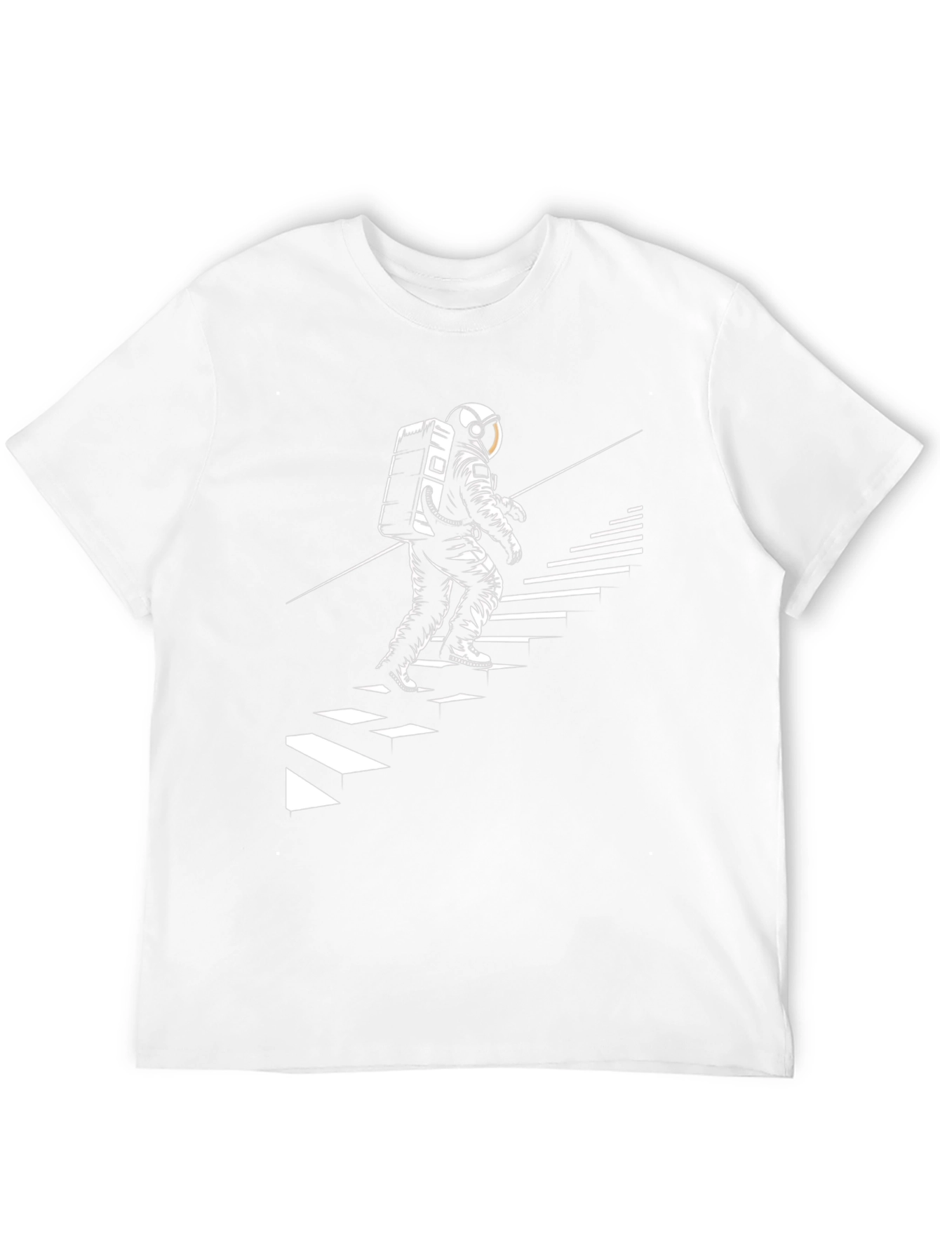 Astronaut Climbing Stairs Graphic Tee