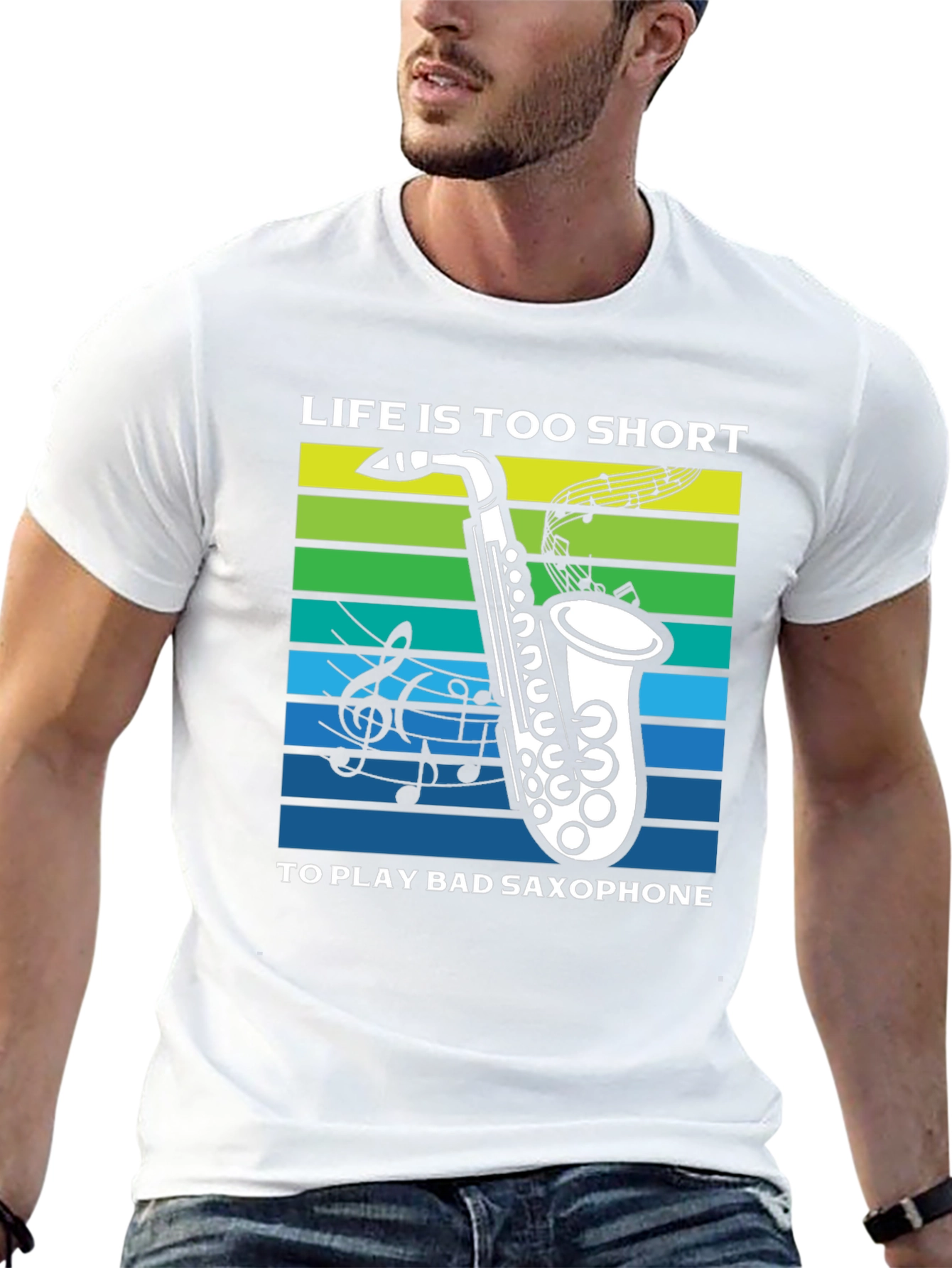 Life is Too Short Saxophone T-Shirt