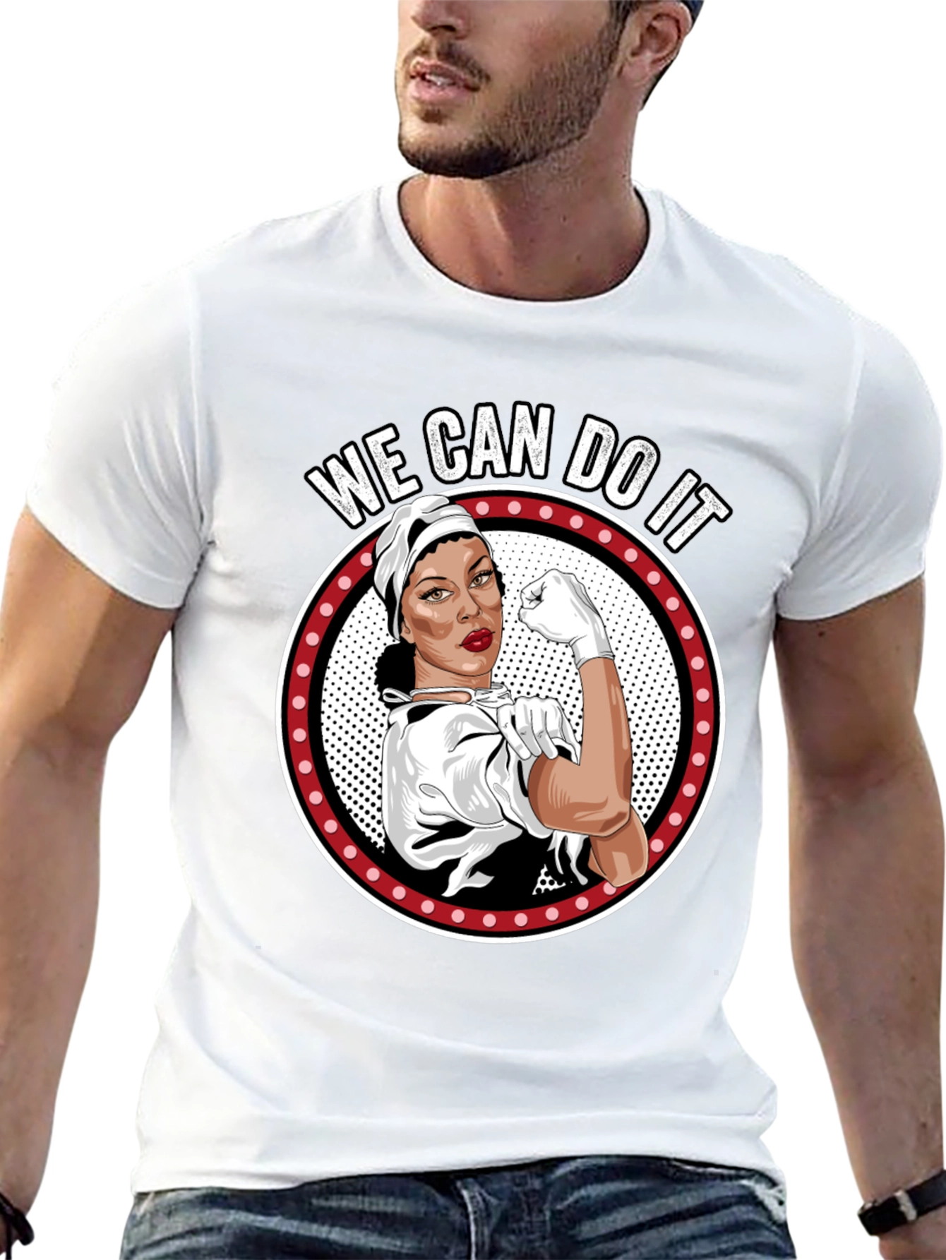 We Can Do It Graphic Tee - Black