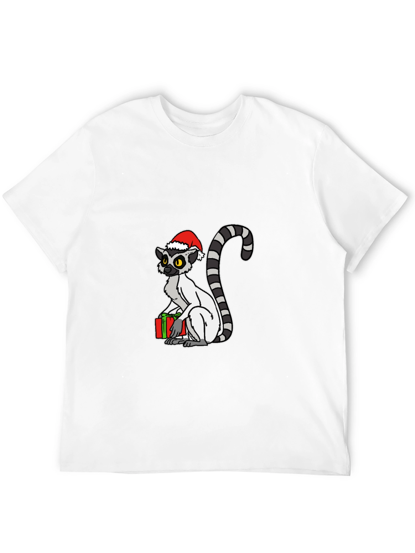 Christmas Lemur Graphic Tee - Holiday Gift
