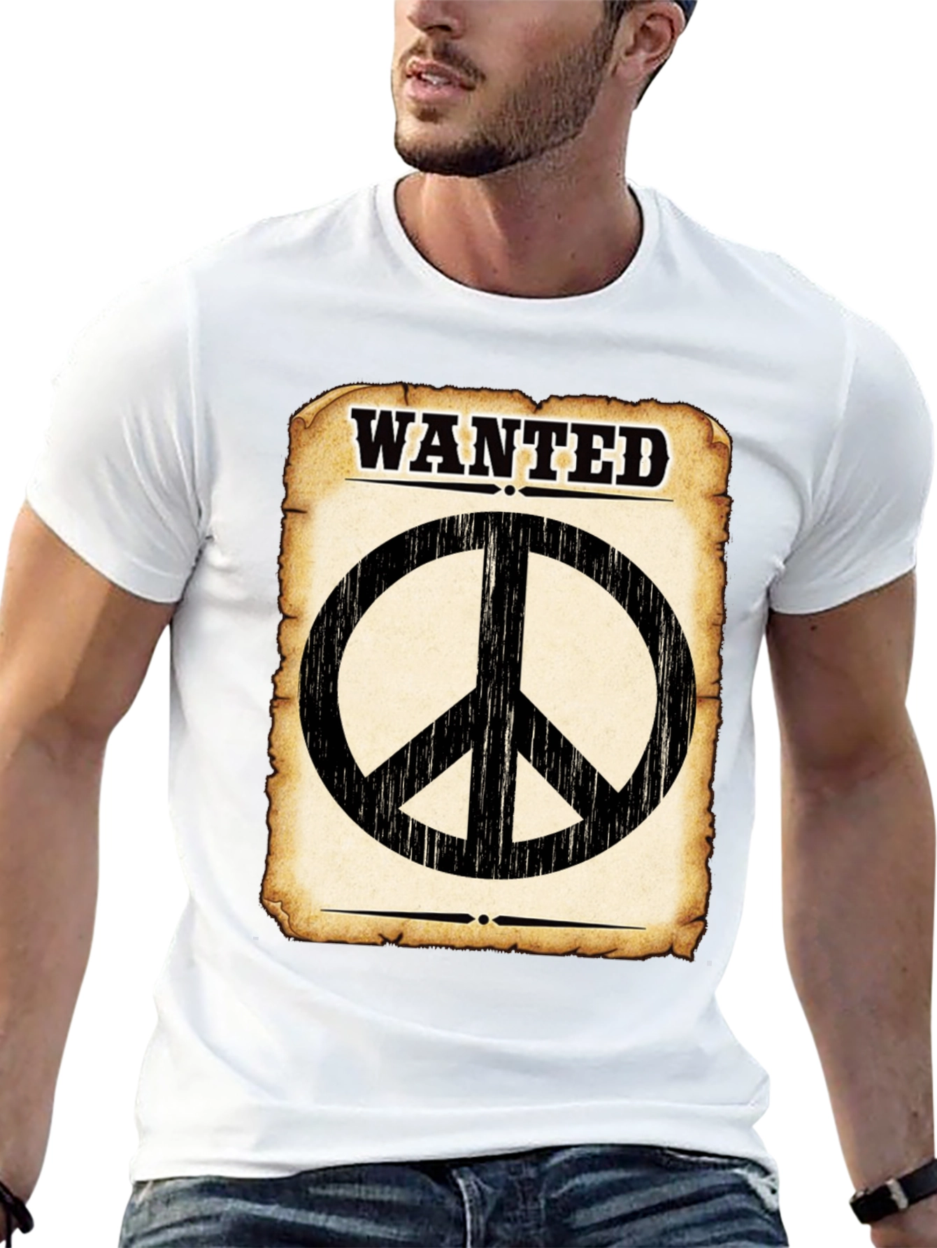 Wanted Peace Sign T-Shirt