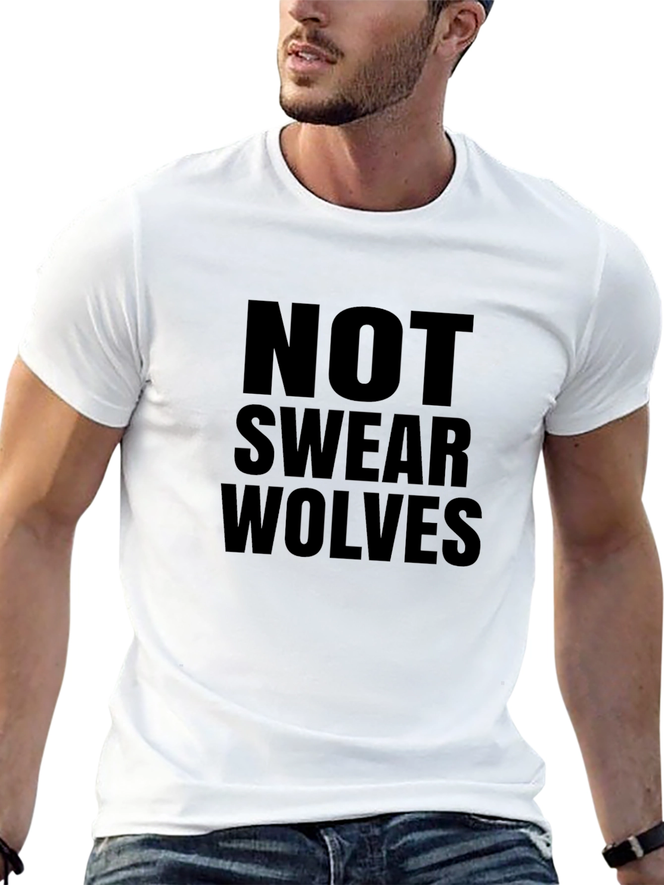 Not Swear Wolves Graphic Tee