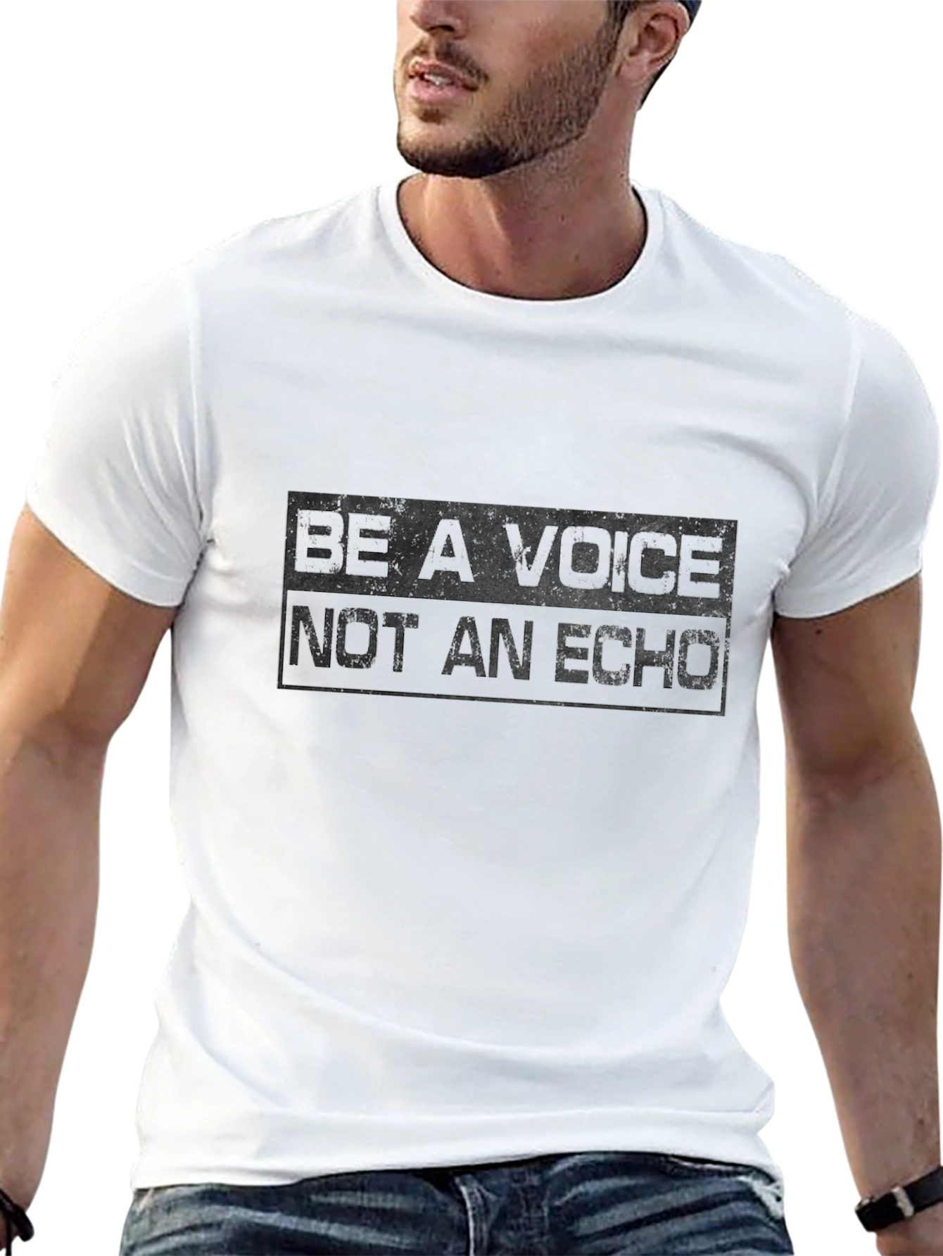 Be A Voice T-Shirt - Black Graphic Tee