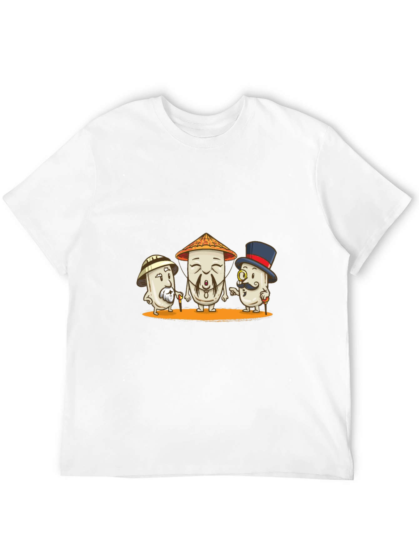 Stylish Black T-Shirt with Humorous Cartoon Design